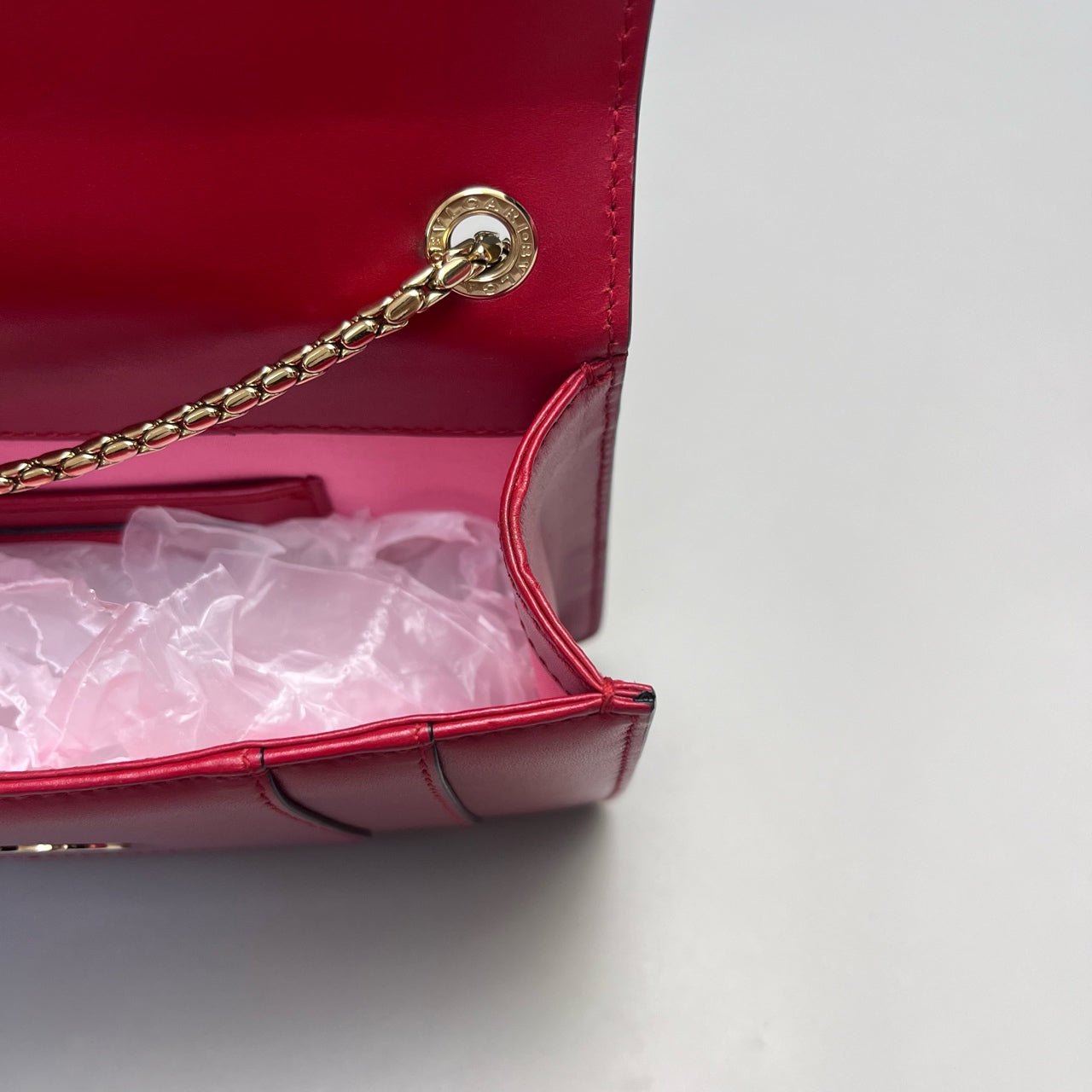 Bvlgari - Serpenti Forever Flap Cover Bag - Cowhide leather - Red - (Small)