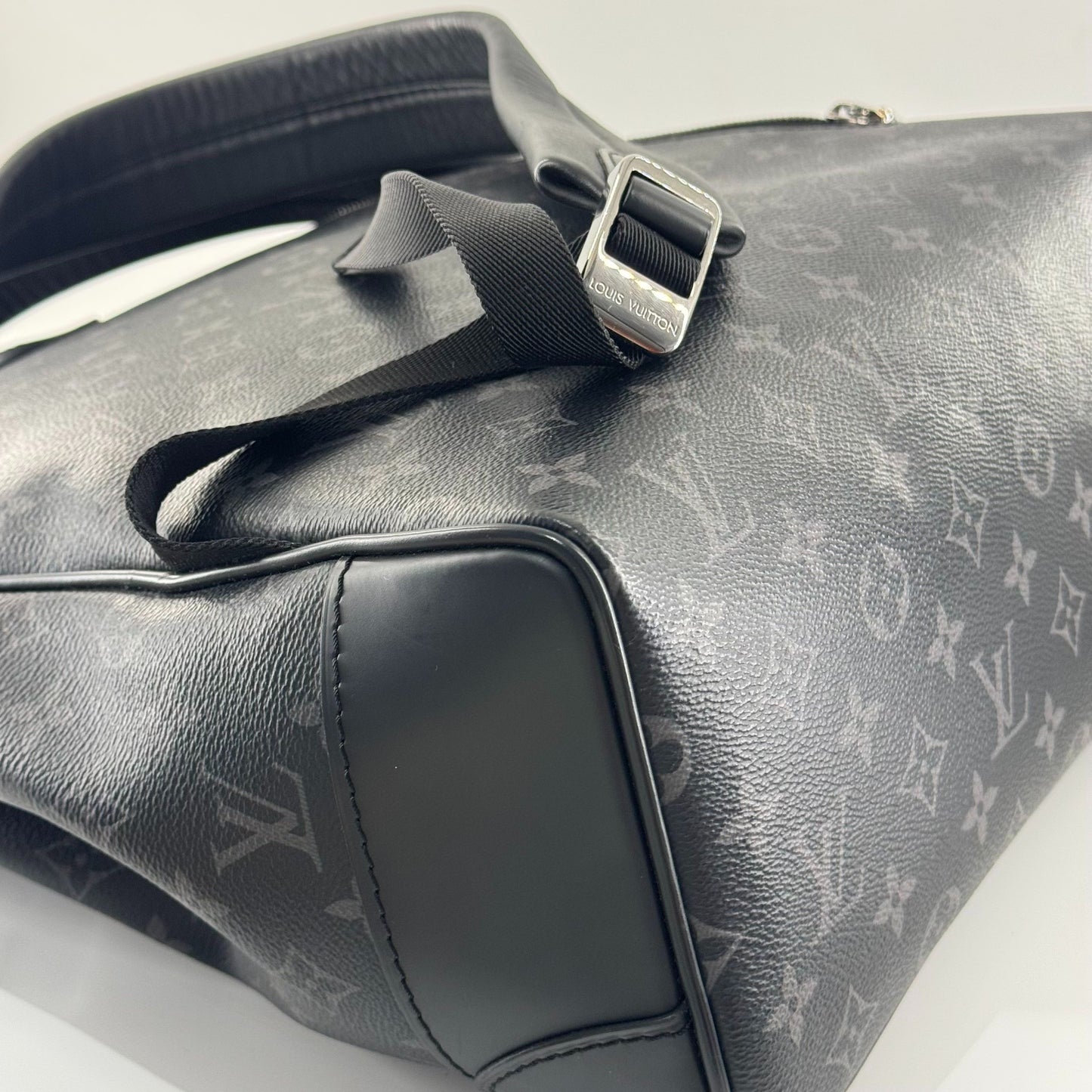 Louis Vuitton - Steamer Backpack - Monogram Eclipse coated canvas with cowhide leather trim - Black - (Large)