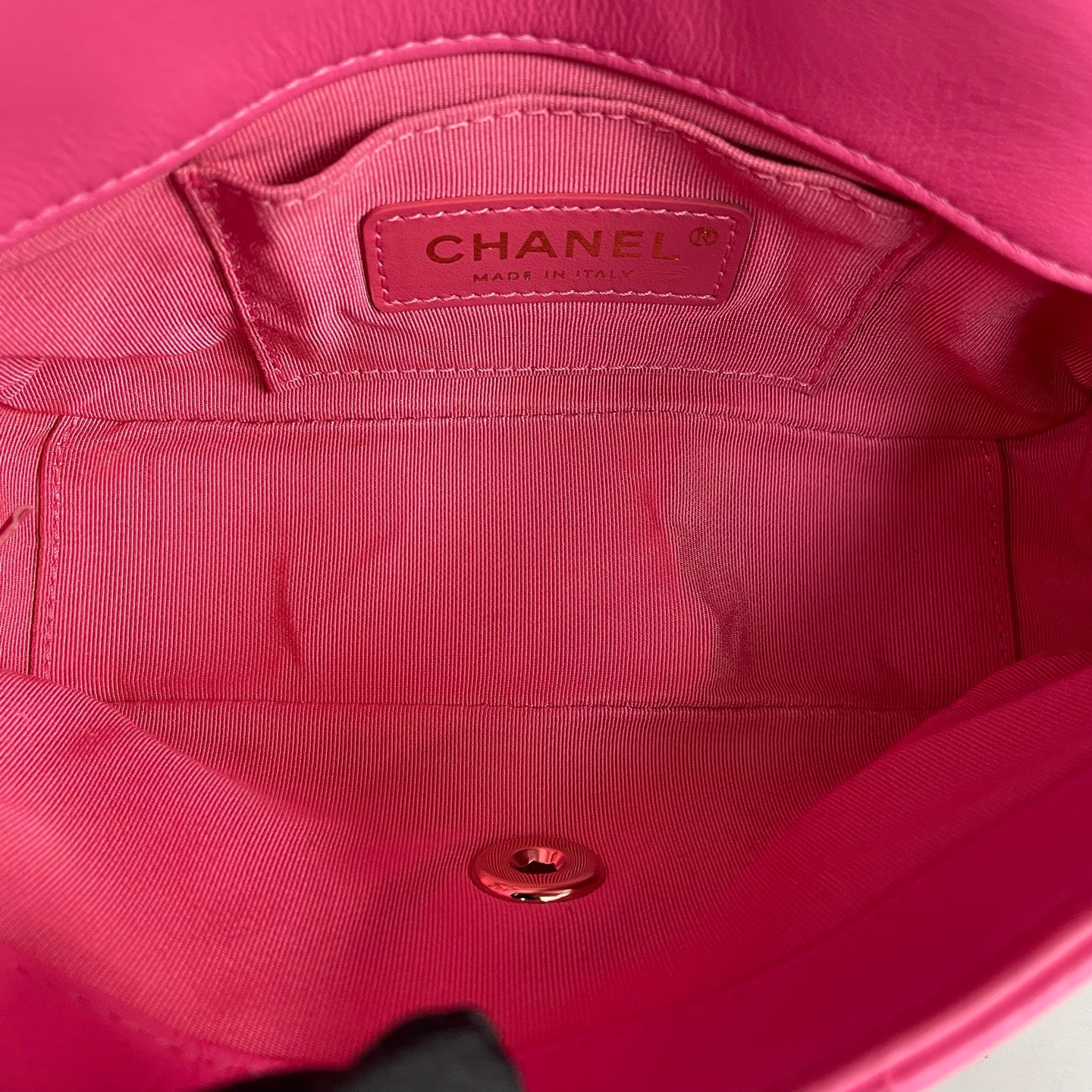 Chanel - Classic Flap Mini (Large Rectangular) - Lambskin leather - Pink - (mini)