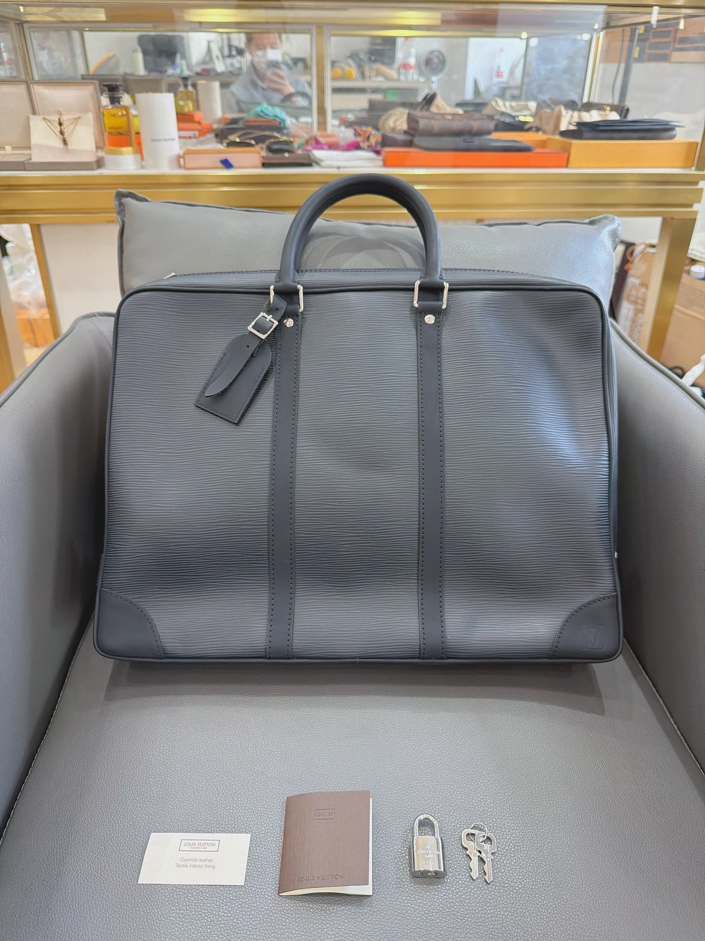 Louis Vuitton - Porte-Documents Voyage Briefcase - Epi leather - Black - (large)