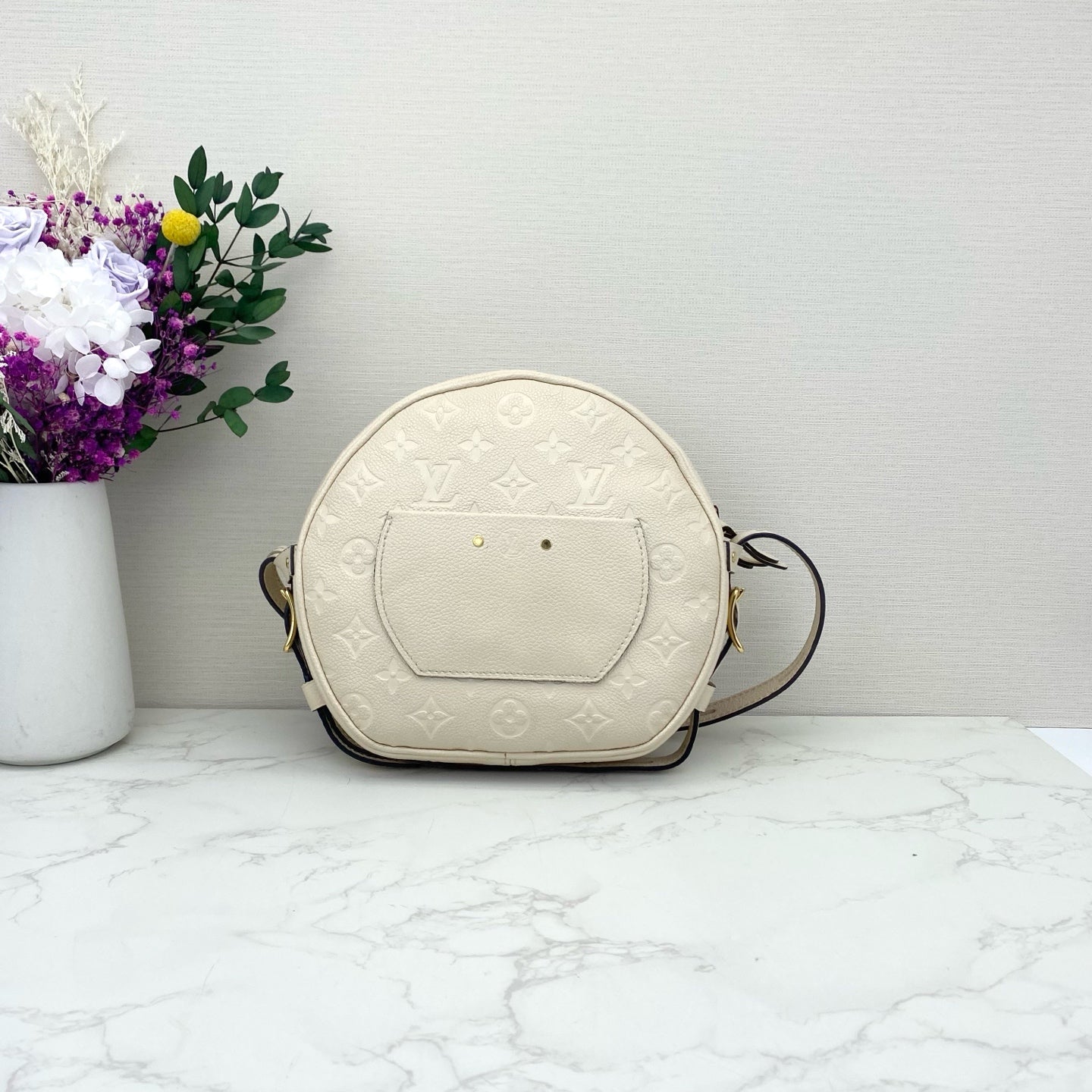 Louis Vuitton - Boite Chapeau Souple - Monogram Empreinte leather - Cream - (medium)