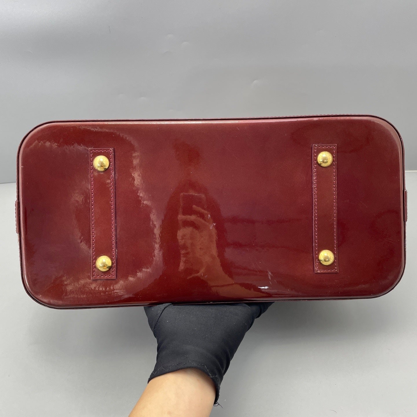 Louis Vuitton - Alma GM - Patent leather - Burgundy - (Large)