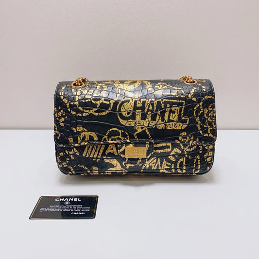 Chanel - 2.55 Reissue Limited Edition - Cowhide leather - Black - (Small)