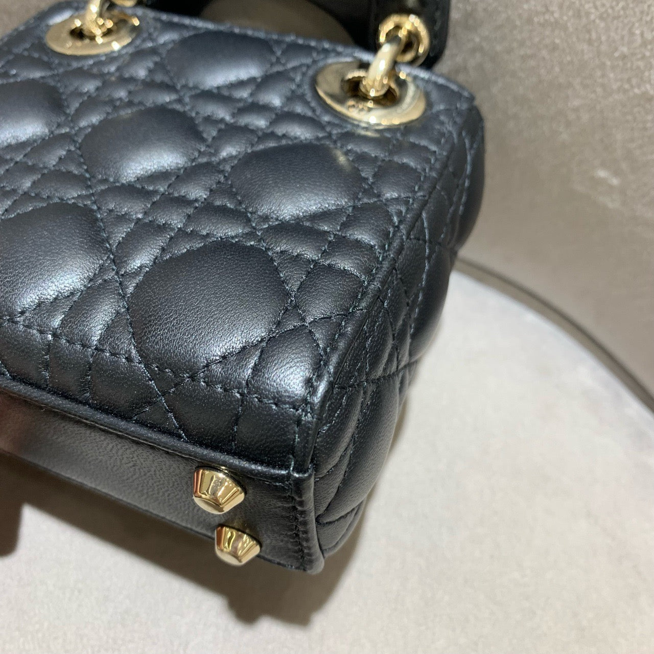 Dior - Lady Dior Supermini - Lambskin leather - Black - (mini)