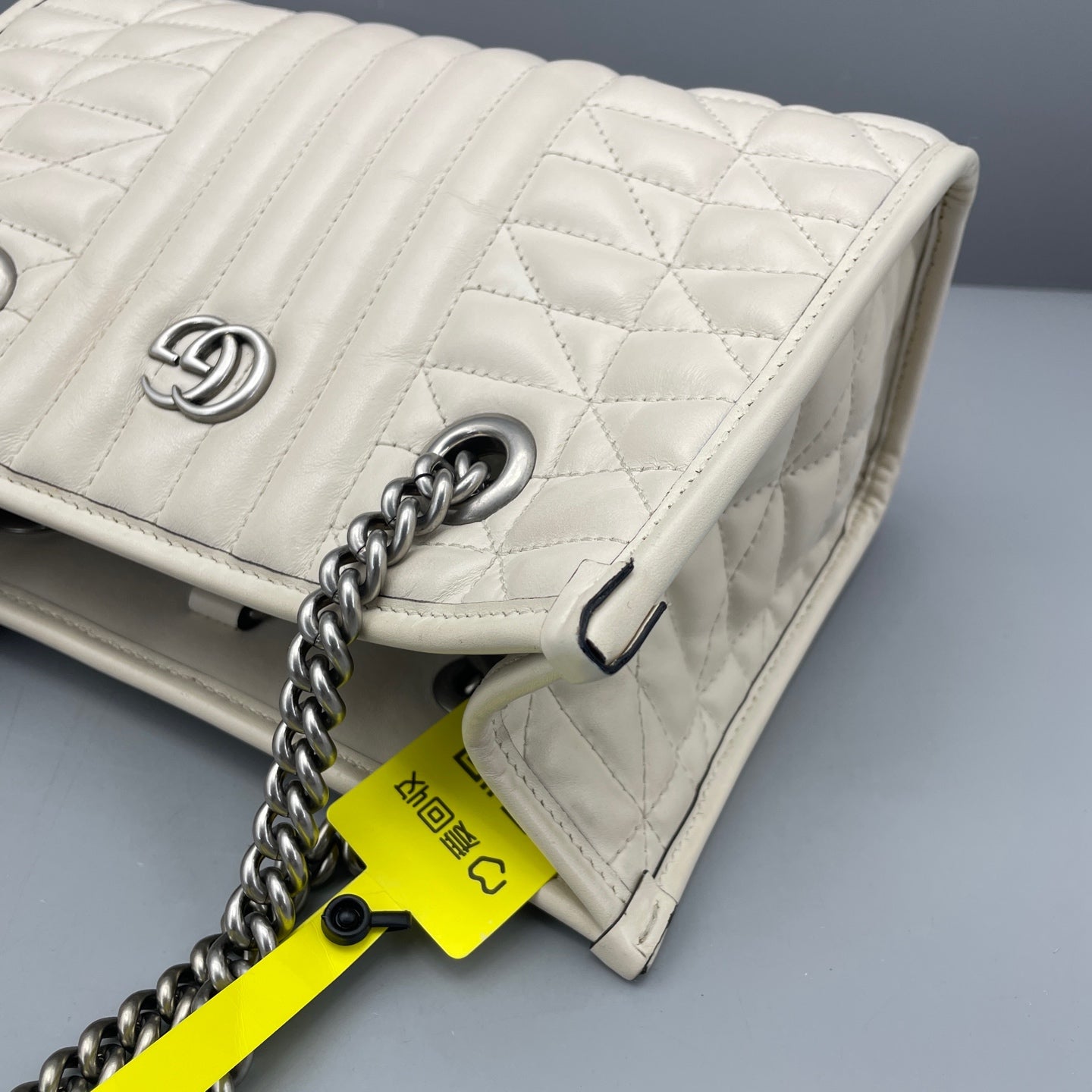 Gucci - Marmont Tote - Leather - White - (Small)