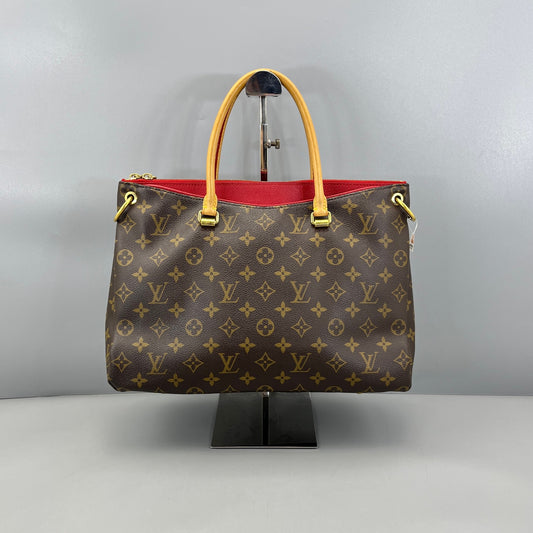 Louis Vuitton - Totally MM - Monogram coated canvas, Vachetta leather - Brown, Red - (Medium)