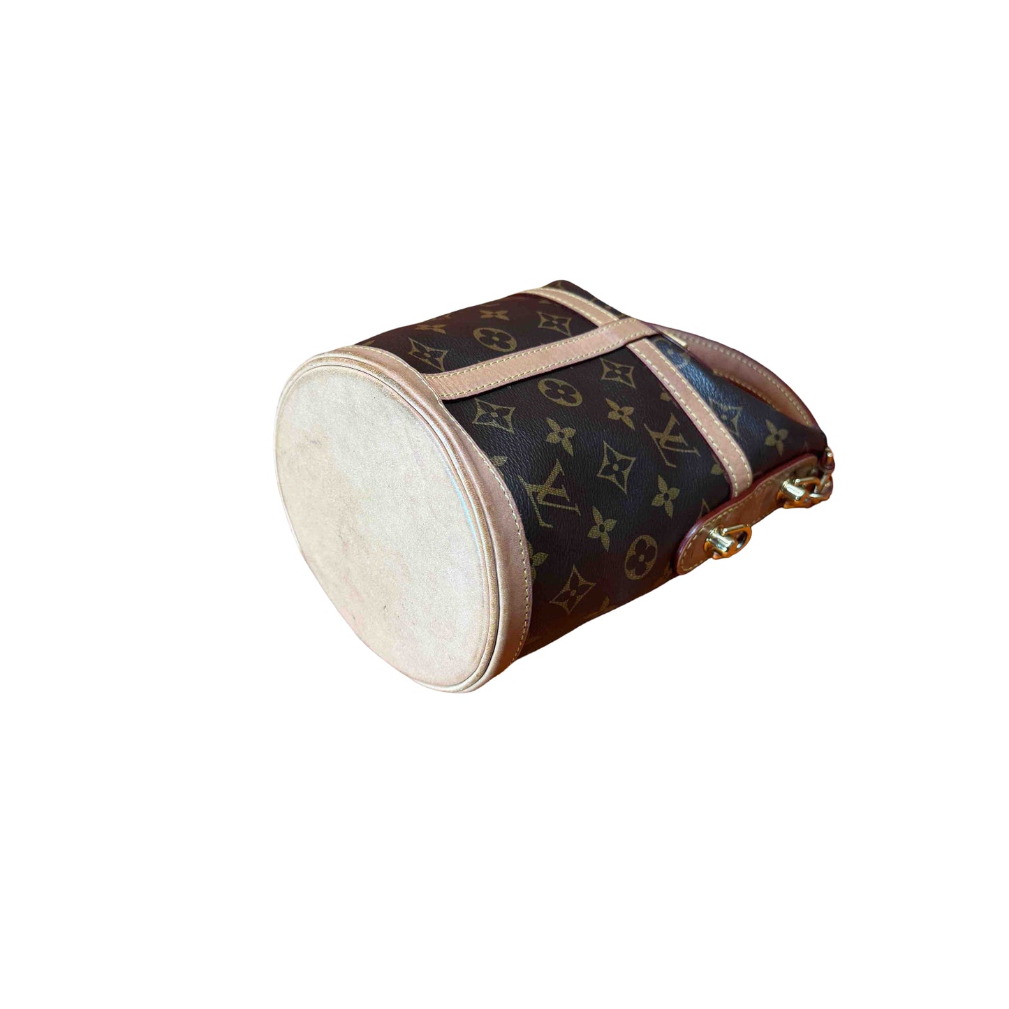 Louis Vuitton - Monogram Bucket Pouch - Monogram coated canvas with Vachetta leather trim - Brown - (mini)