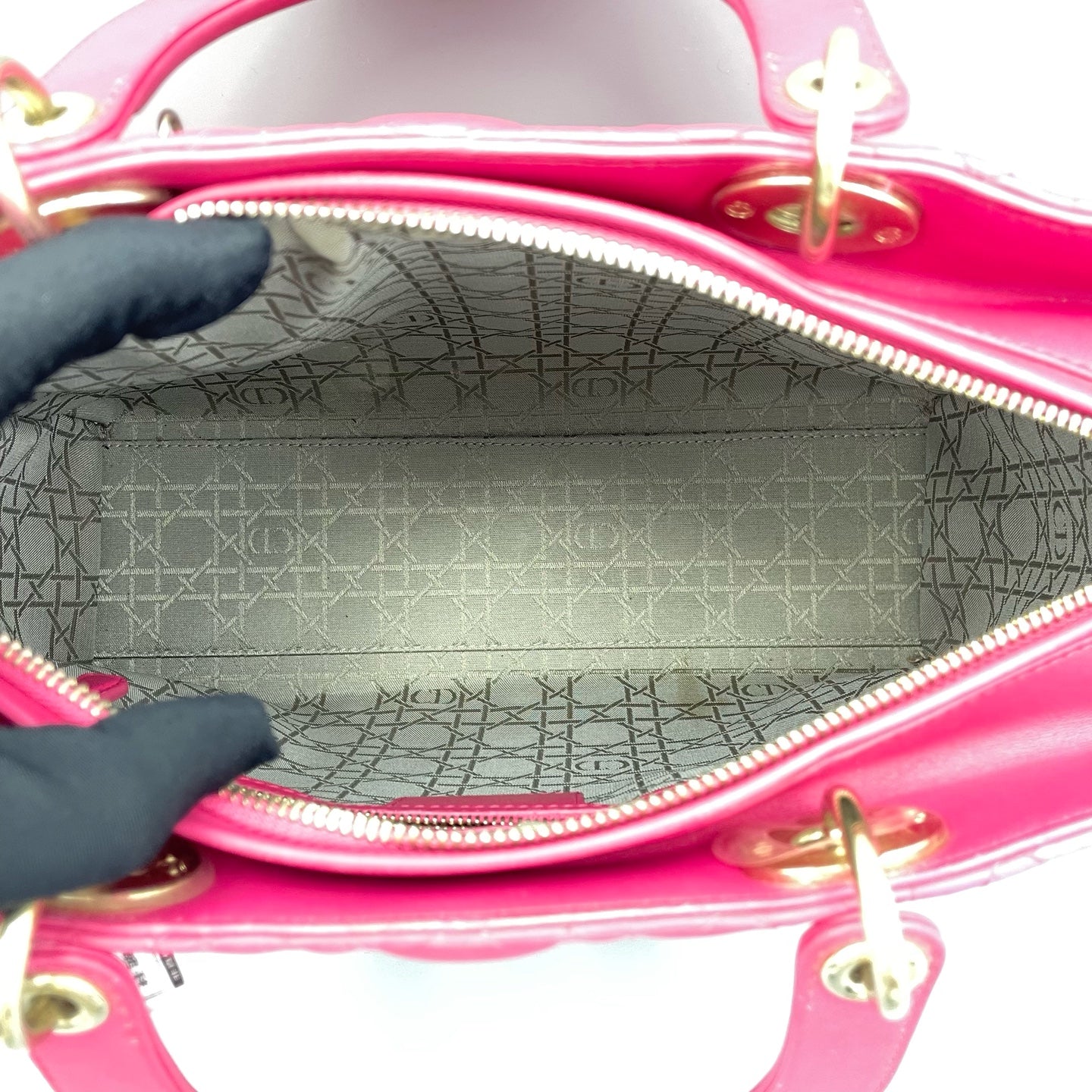 Dior - Lady Dior - Leather - Pink - (Large)