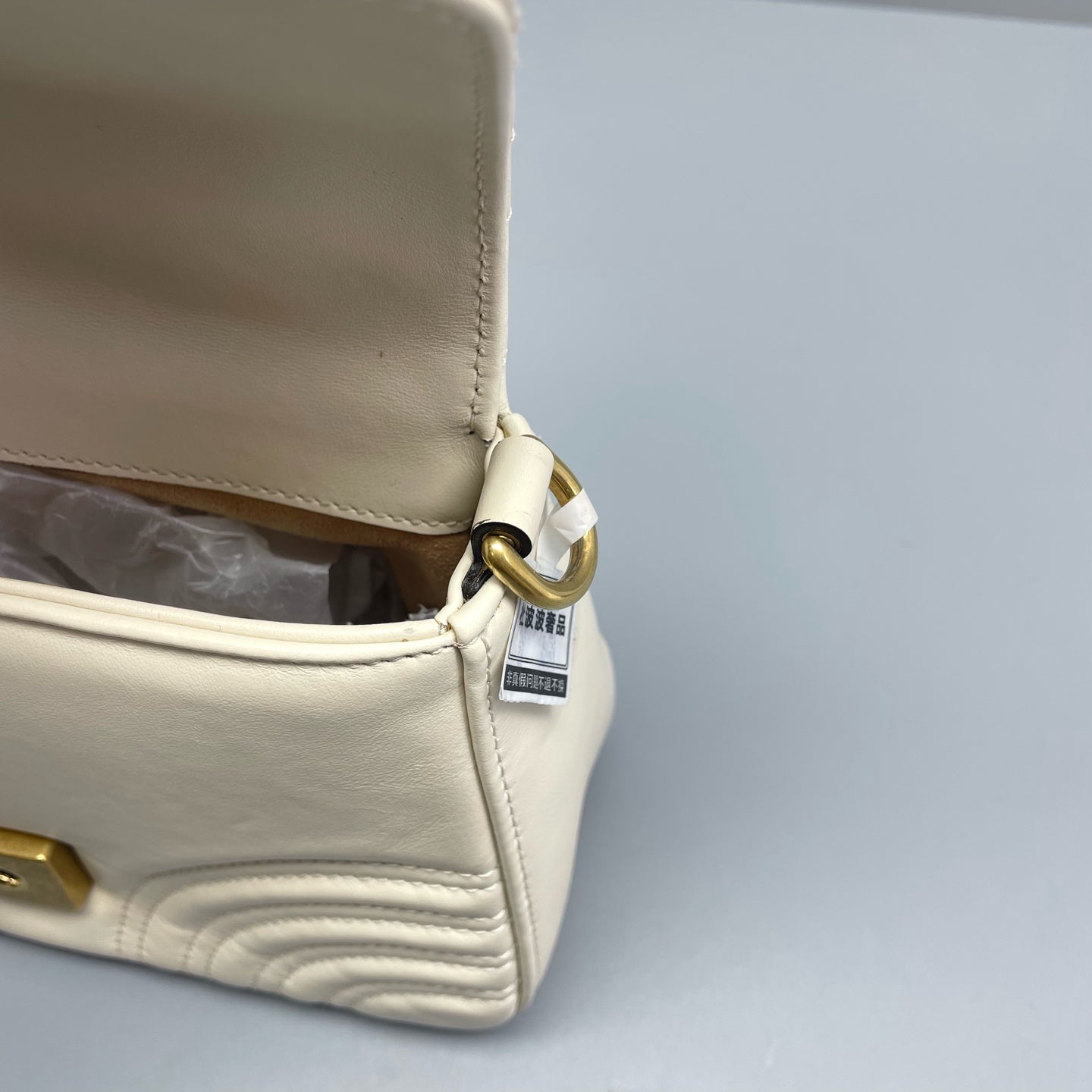 Gucci - GG Marmont Mini Top Handle Bag - Leather - White - (mini)