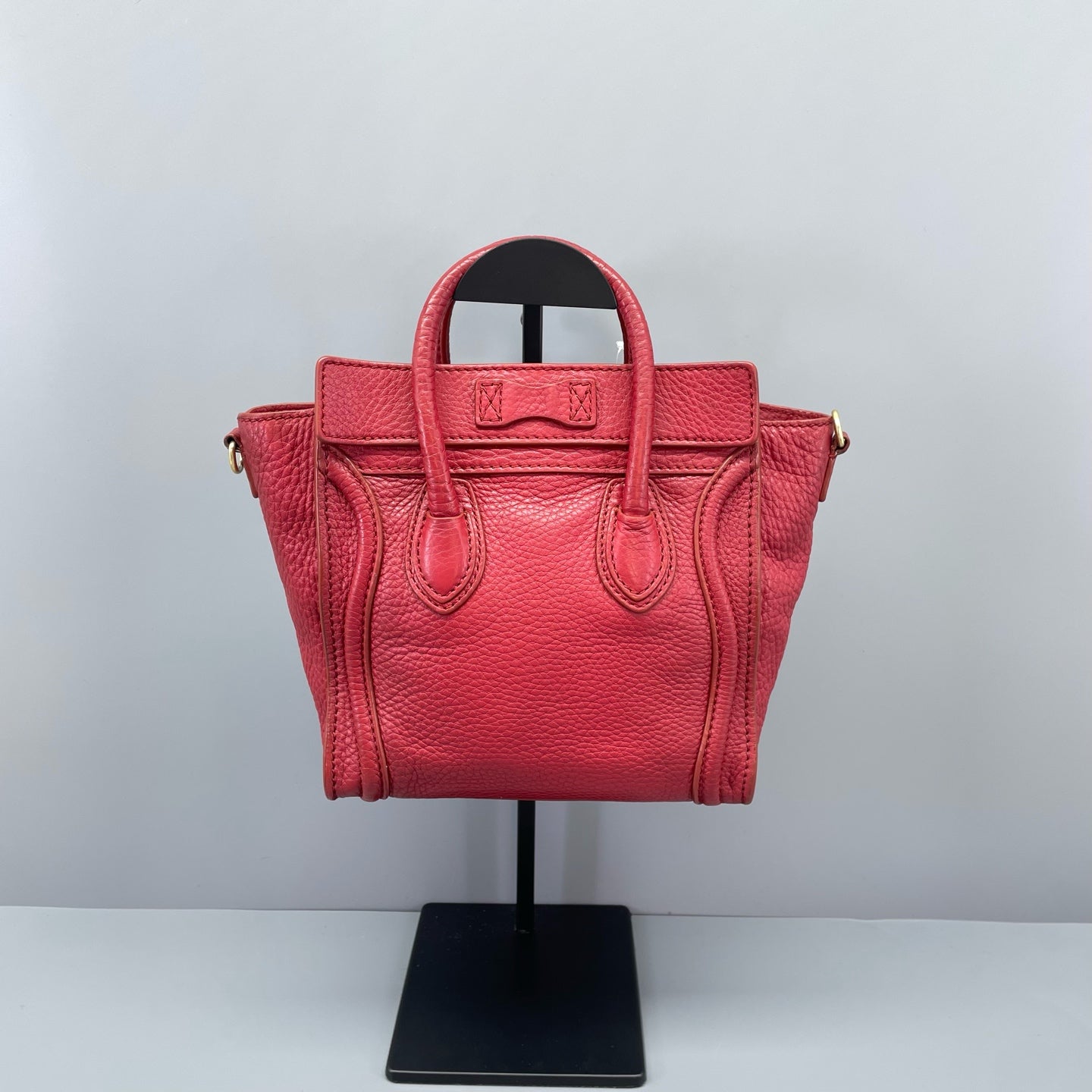 Celine - Luggage Nano - Grained leather - Red - (mini)