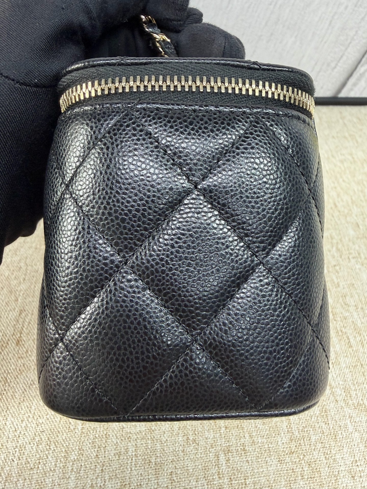 Chanel - Classic Long Vanity With Chain (AP1341-B10583-C3906) - Grained calfskin leather - Black - (mini)
