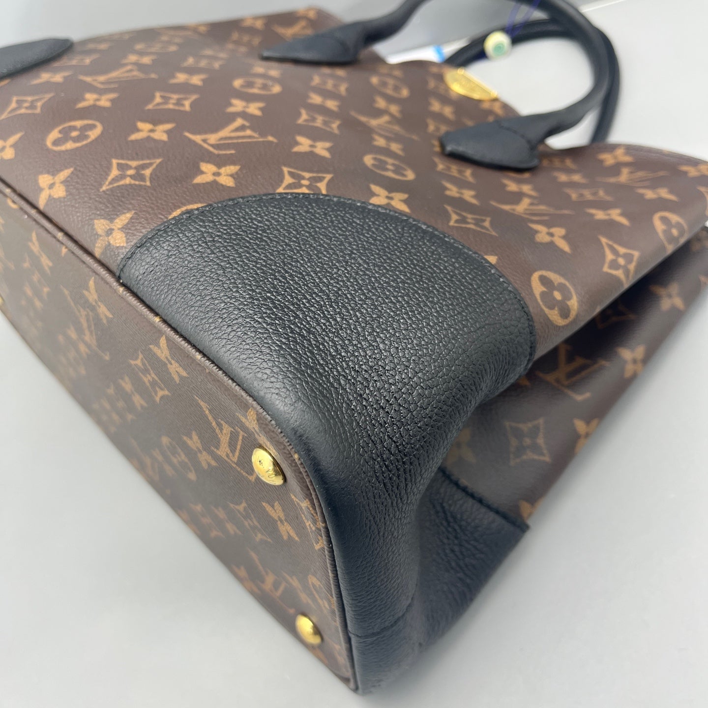Louis Vuitton - Flandrin Tote - Monogram coated canvas with grained leather - Brown and Black - (Medium)
