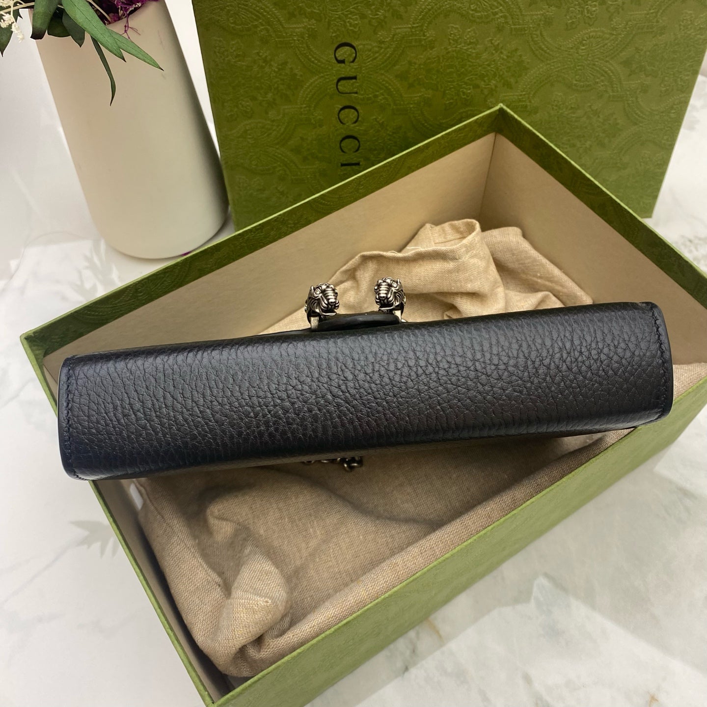 Gucci - Dionysus Wallet on Chain (WOC) - Grained leather - Black - (mini)