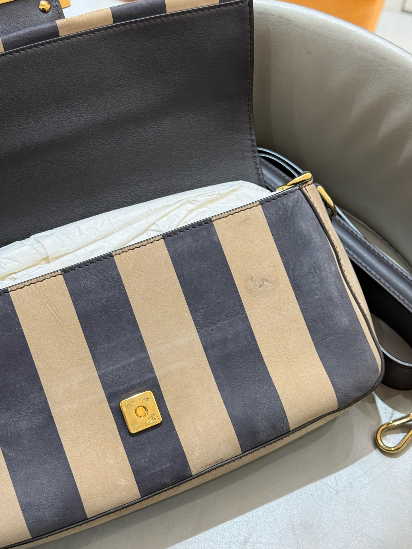 Fendi - Baguette - Suede leather - Multicolour - (Medium)