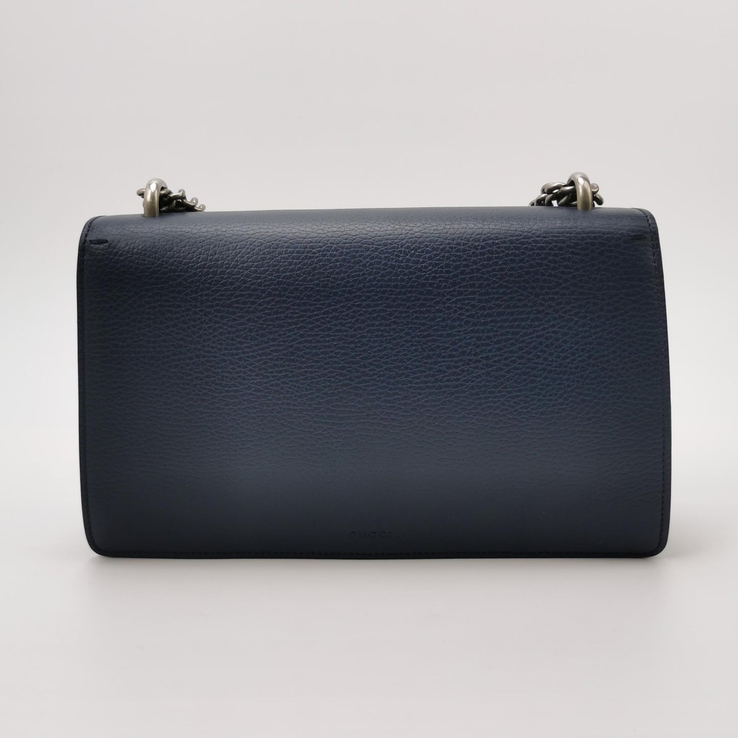 Gucci - Dionysus Shoulder Bag - Grained leather - Navy - (small)