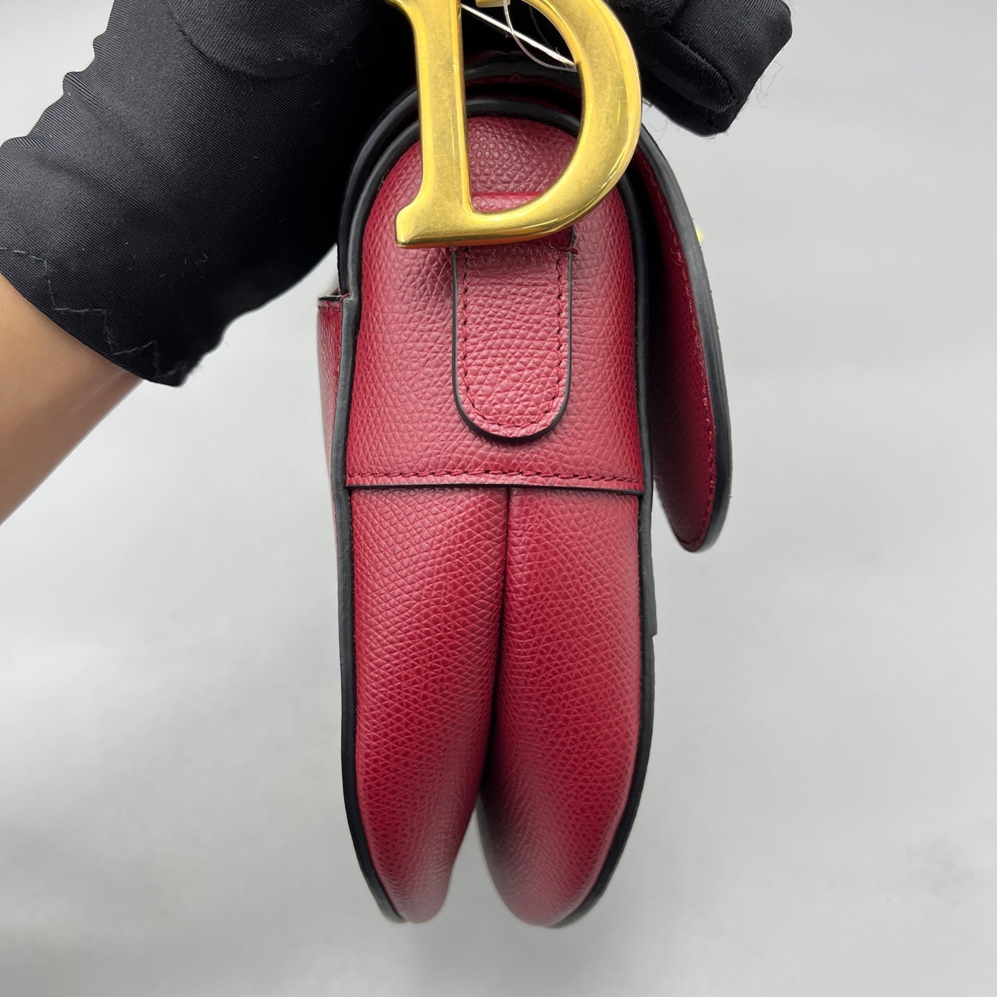 Dior - Saddle Bag - Leather - Burgundy - (medium)