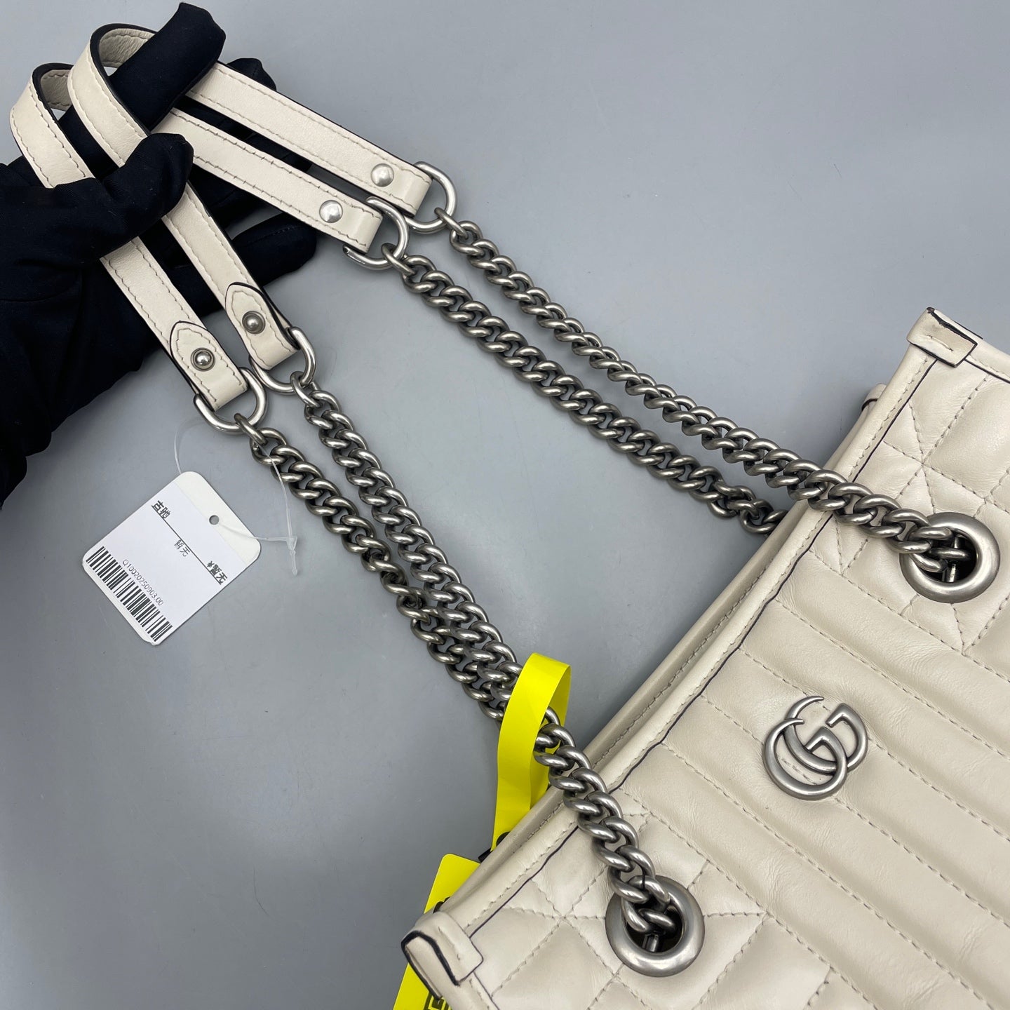 Gucci - Marmont Tote - Leather - White - (Small)
