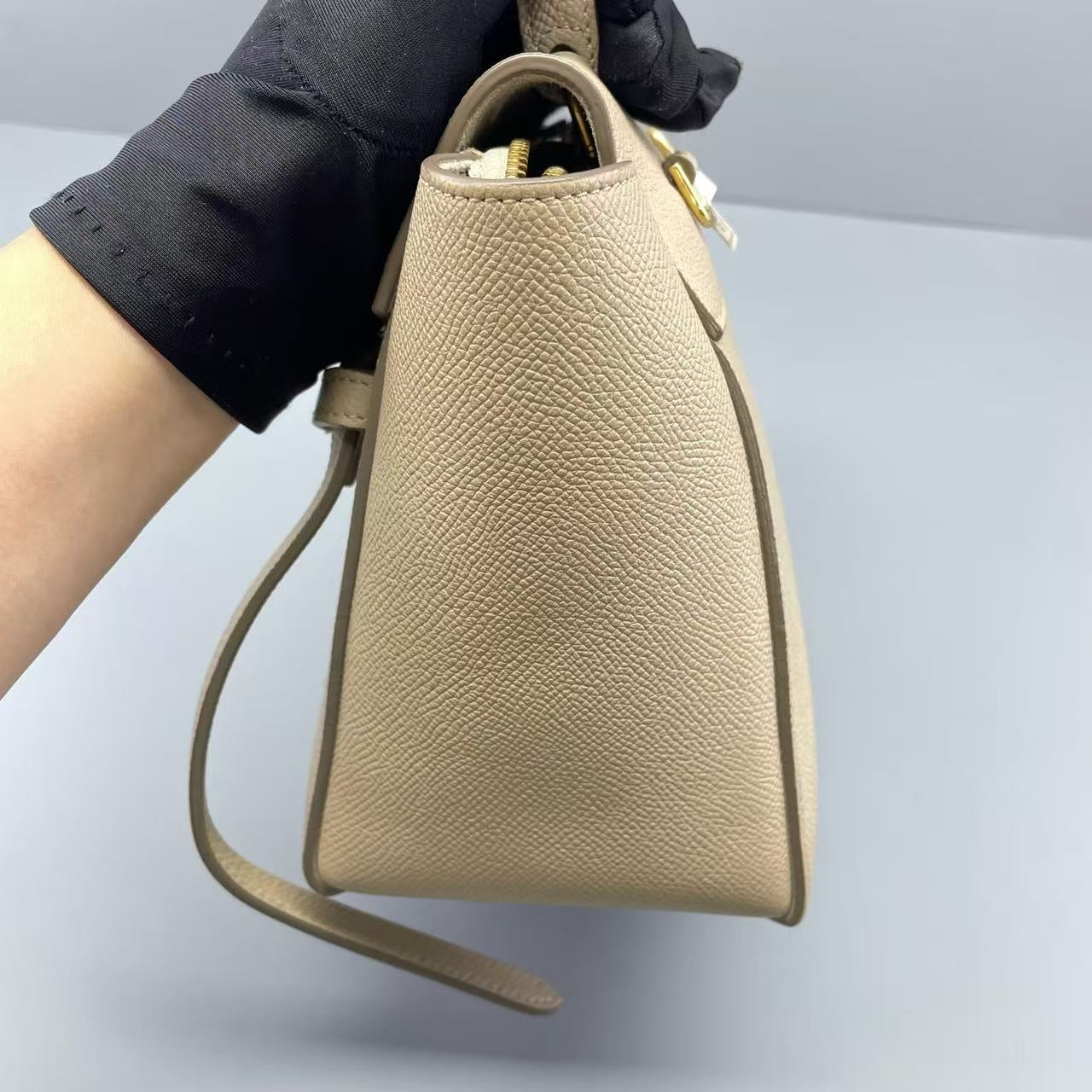 Celine - Belt Bag Nano - Grained calfskin leather - Beige - (mini)