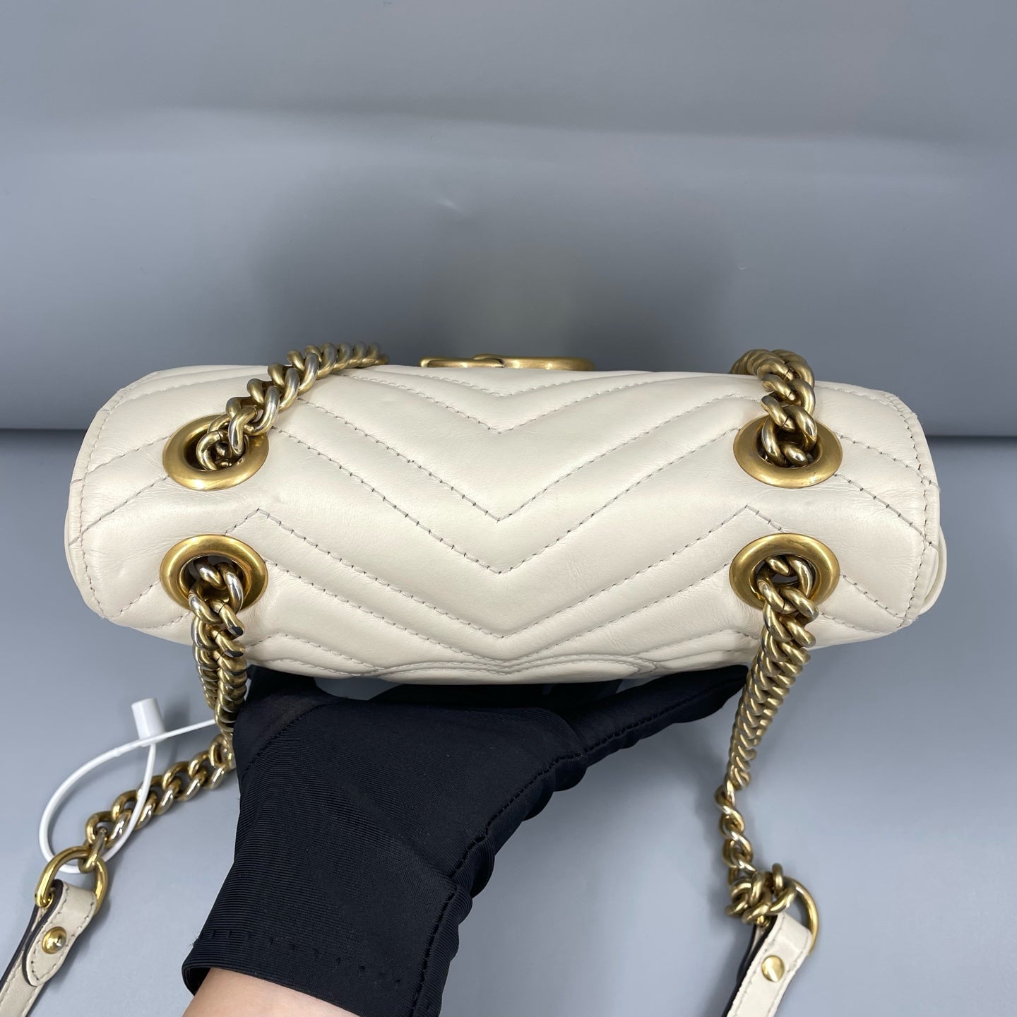 Gucci - GG Marmont Matelasse Mini Bag - Calfskin leather - White - (mini)