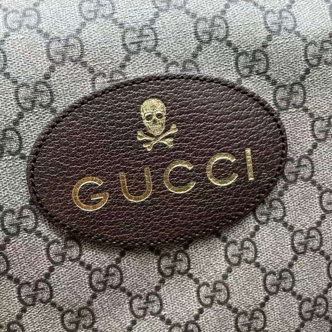 Gucci - GucciGhost GG Supreme Tote Bag - GG Supreme canvas with leather trim - Brown - (large)