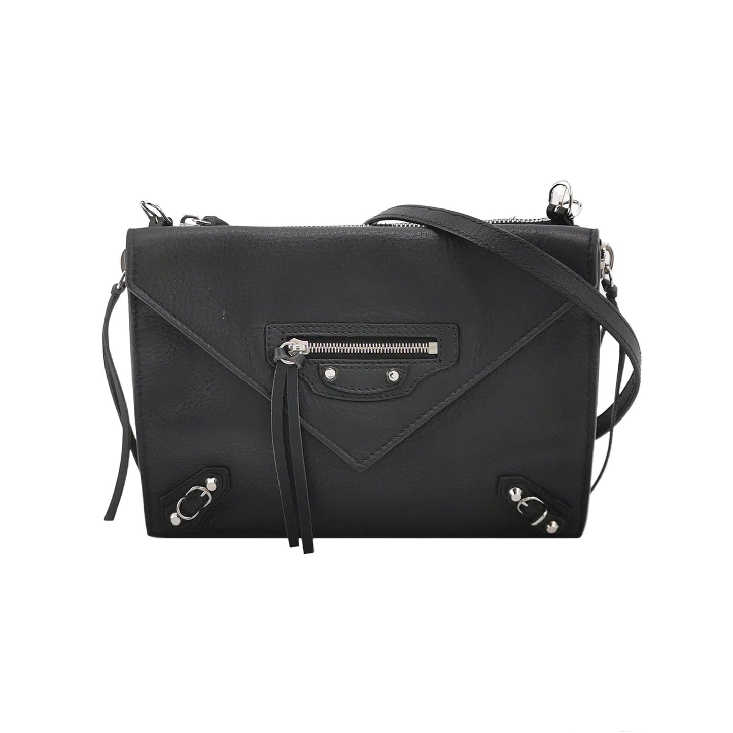 Balenciaga - Neo Classic Envelope Crossbody Bag - Leather - Black - (small)