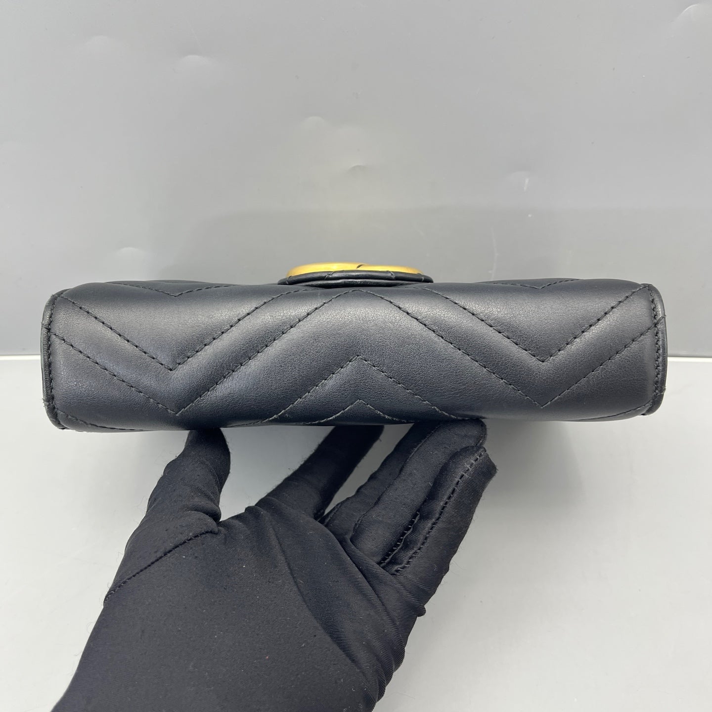 Gucci - Marmont Wallet on Chain - Leather - Black - (mini)
