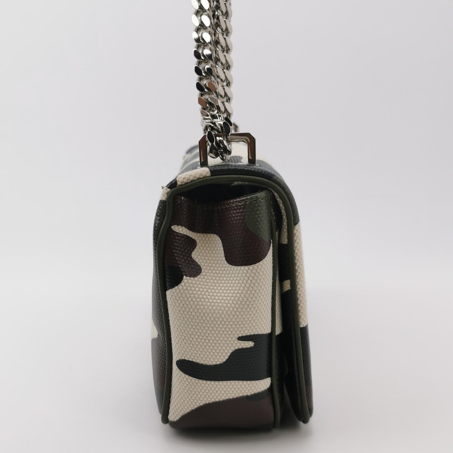 Burberry - TB Chain Bag - Coated canvas with leather trim - Multicolour - (mini)
