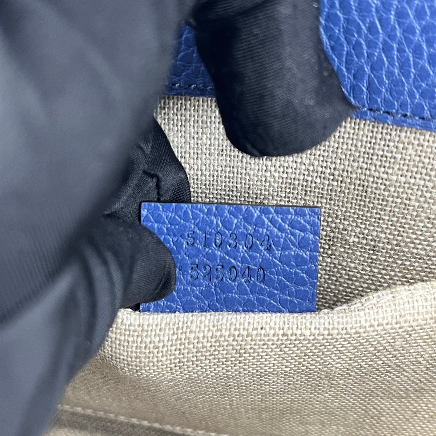 Gucci - Interlocking G Flap Accordion Bag - Grained leather - Blue - (small)