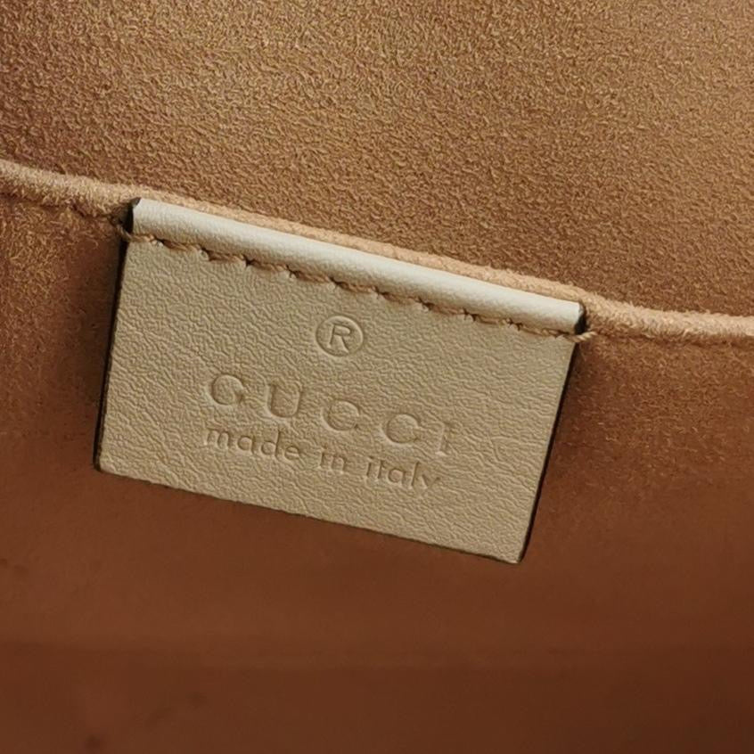 Gucci - Padlock Shoulder Bag 498156 KHNKG 9761 - GG Supreme canvas with leather trim - Beige - (Medium)