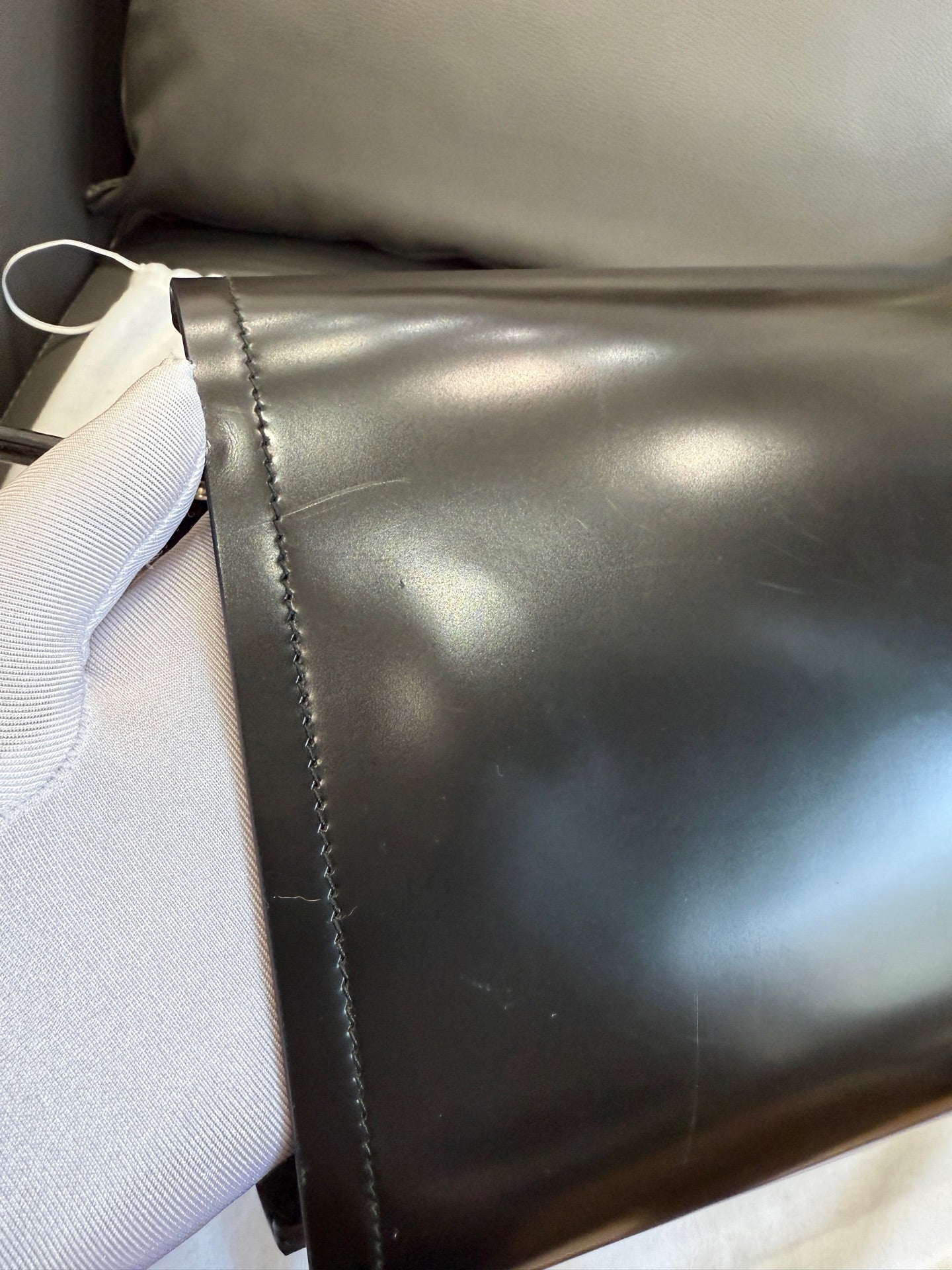 Prada - Panier Bucket Bag - Patent leather - Black - (Small)
