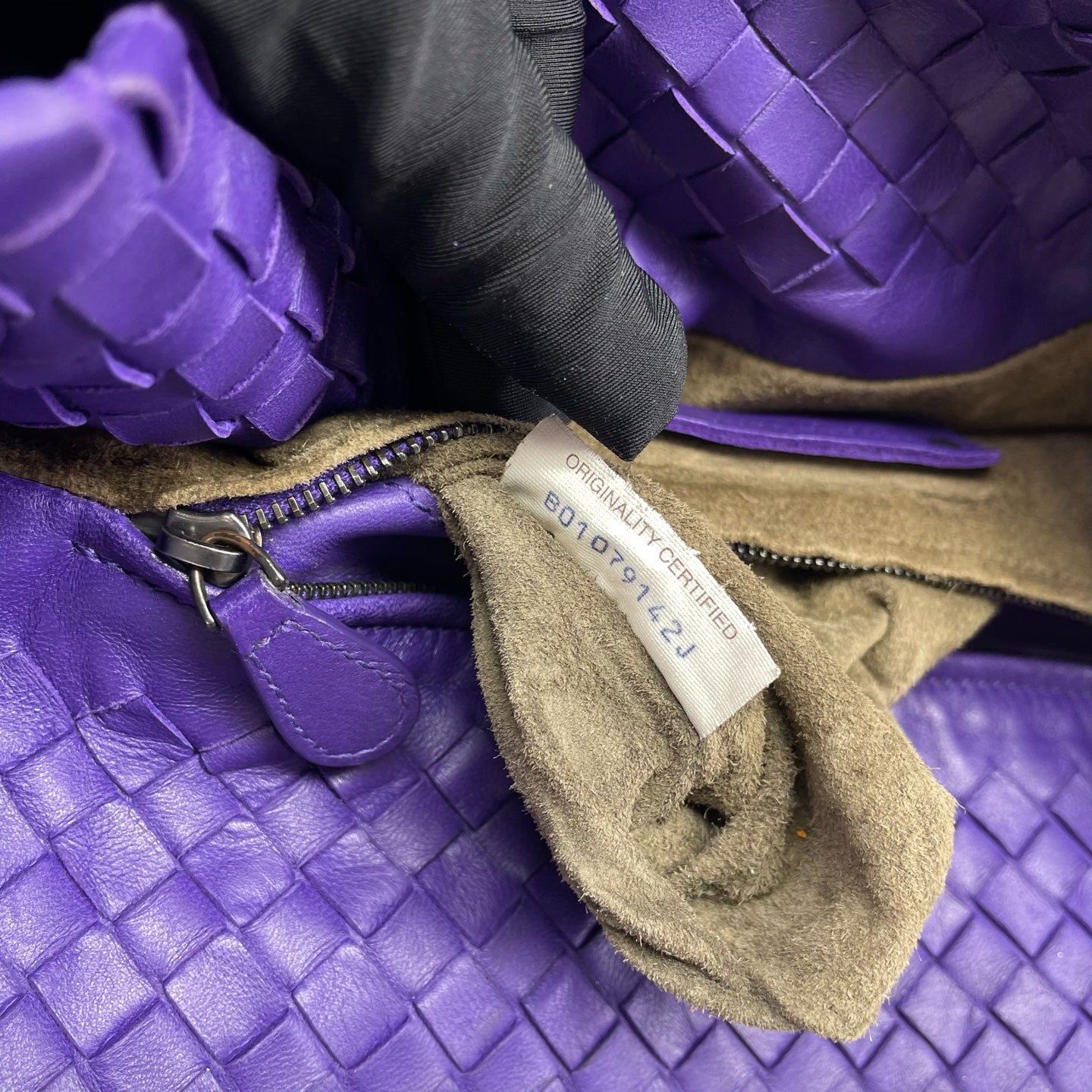 Bottega Veneta - Intrecciato Double Bridge Tote - Leather - Purple - (medium)