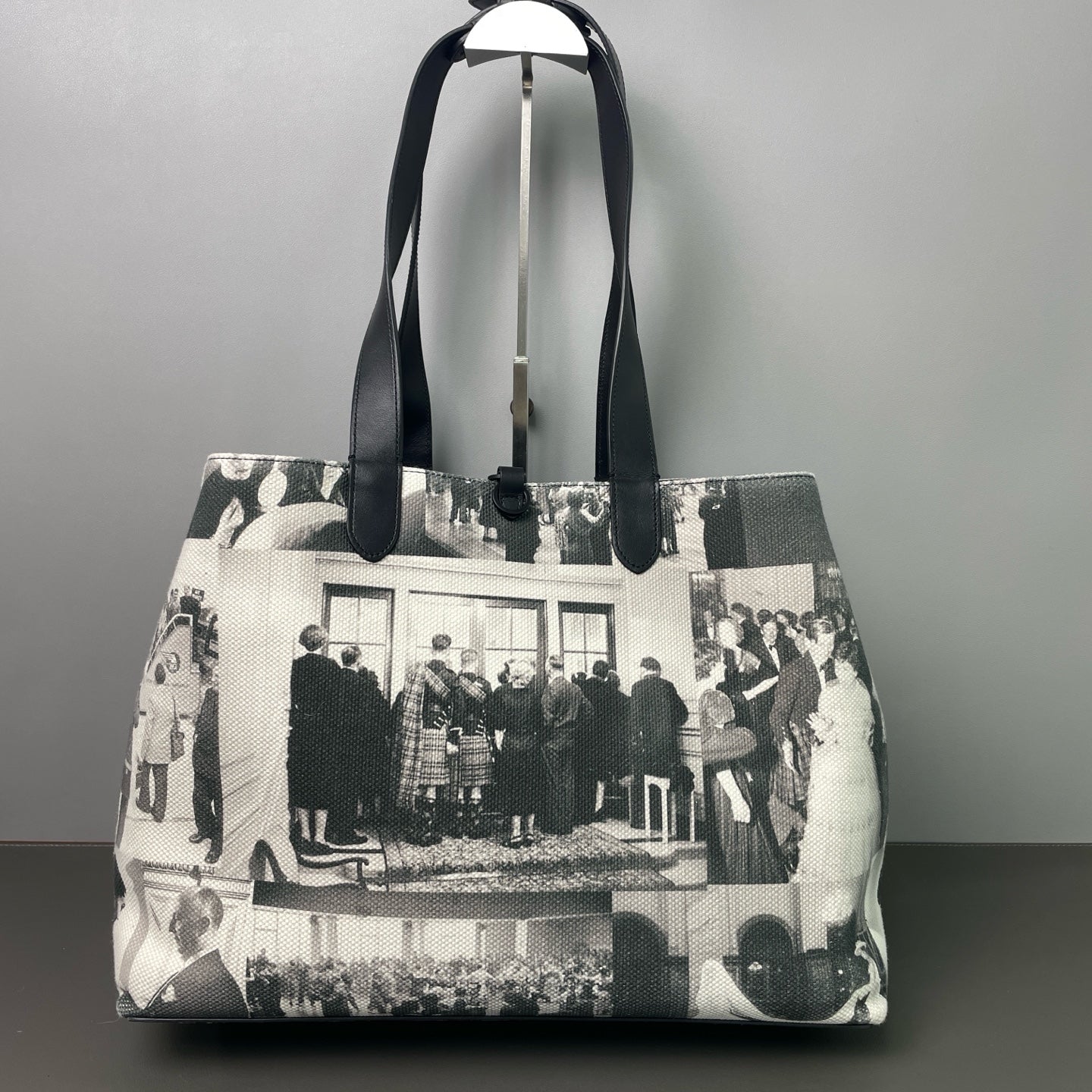 Dior - Toujours Large "Lady Liberty" Handbag - Canvas and Leather - Multicolour (Black, White, Grey) - (Large)