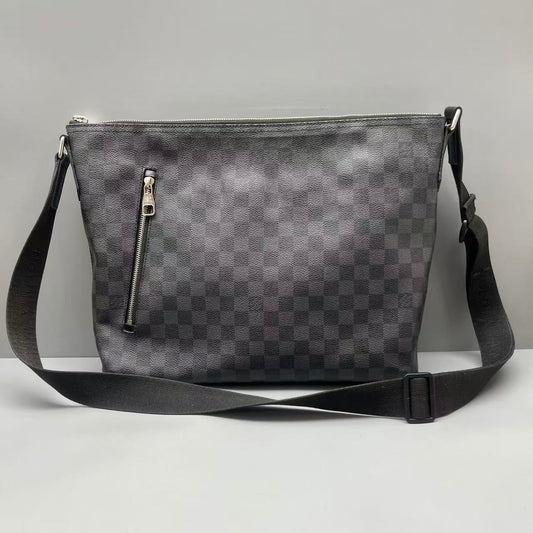 Louis Vuitton - Mick Messenger Bag - Damier Graphite Canvas with leather trim - Black - (Large)