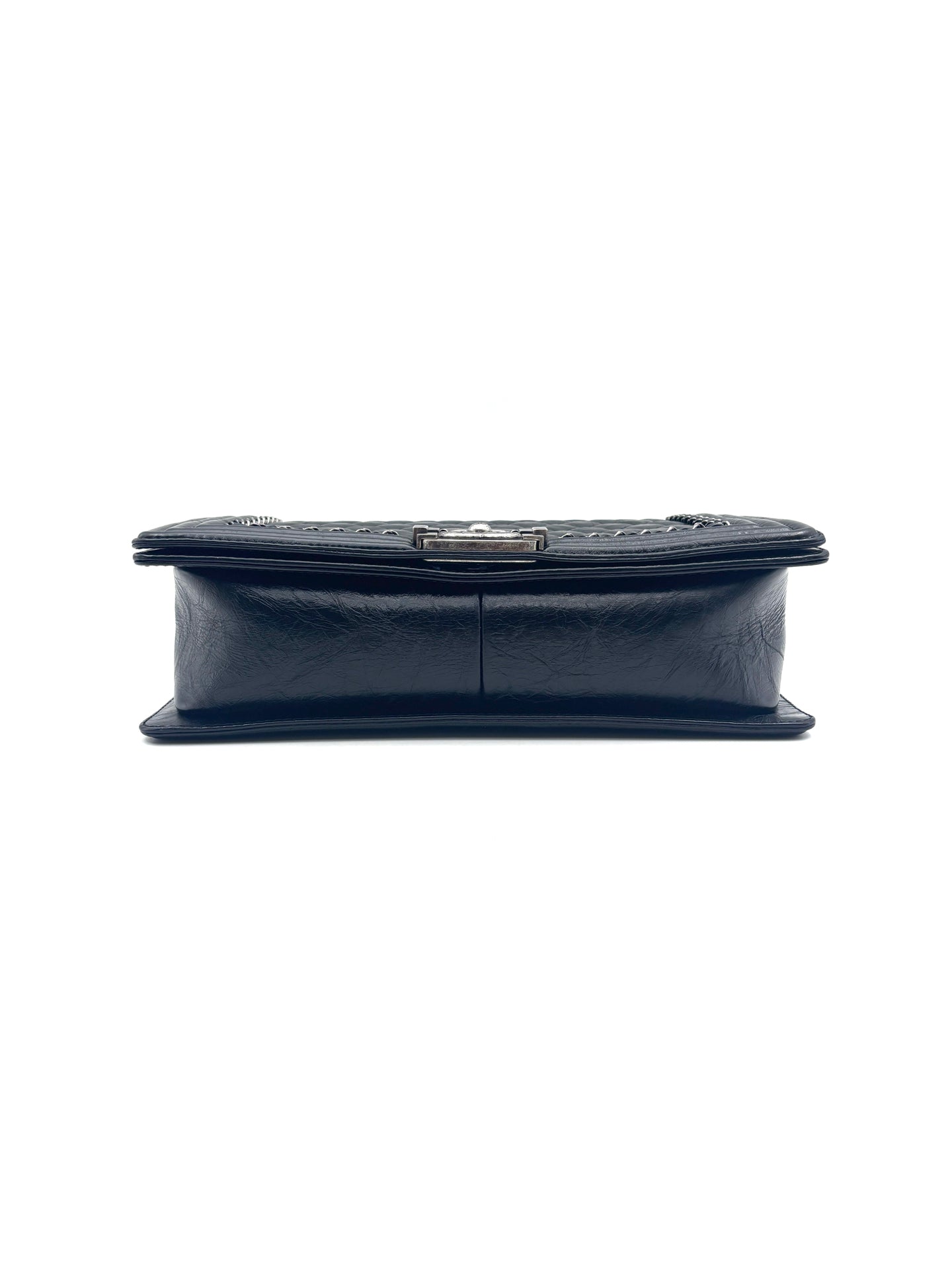 Chanel - Boy Bag - Aged calfskin leather - Black - (Medium)