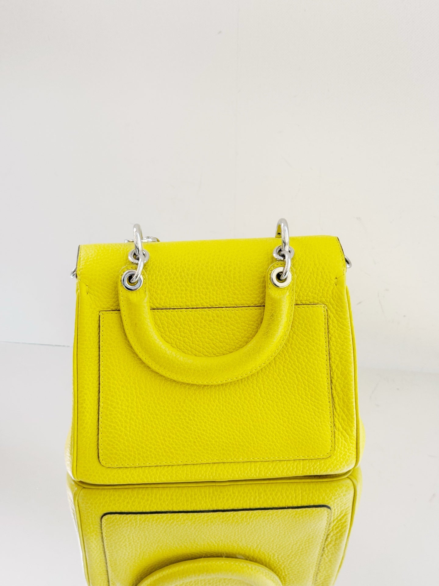 Dior - Be Dior - Pebble-grain calfskin leather - Yellow - (mini)