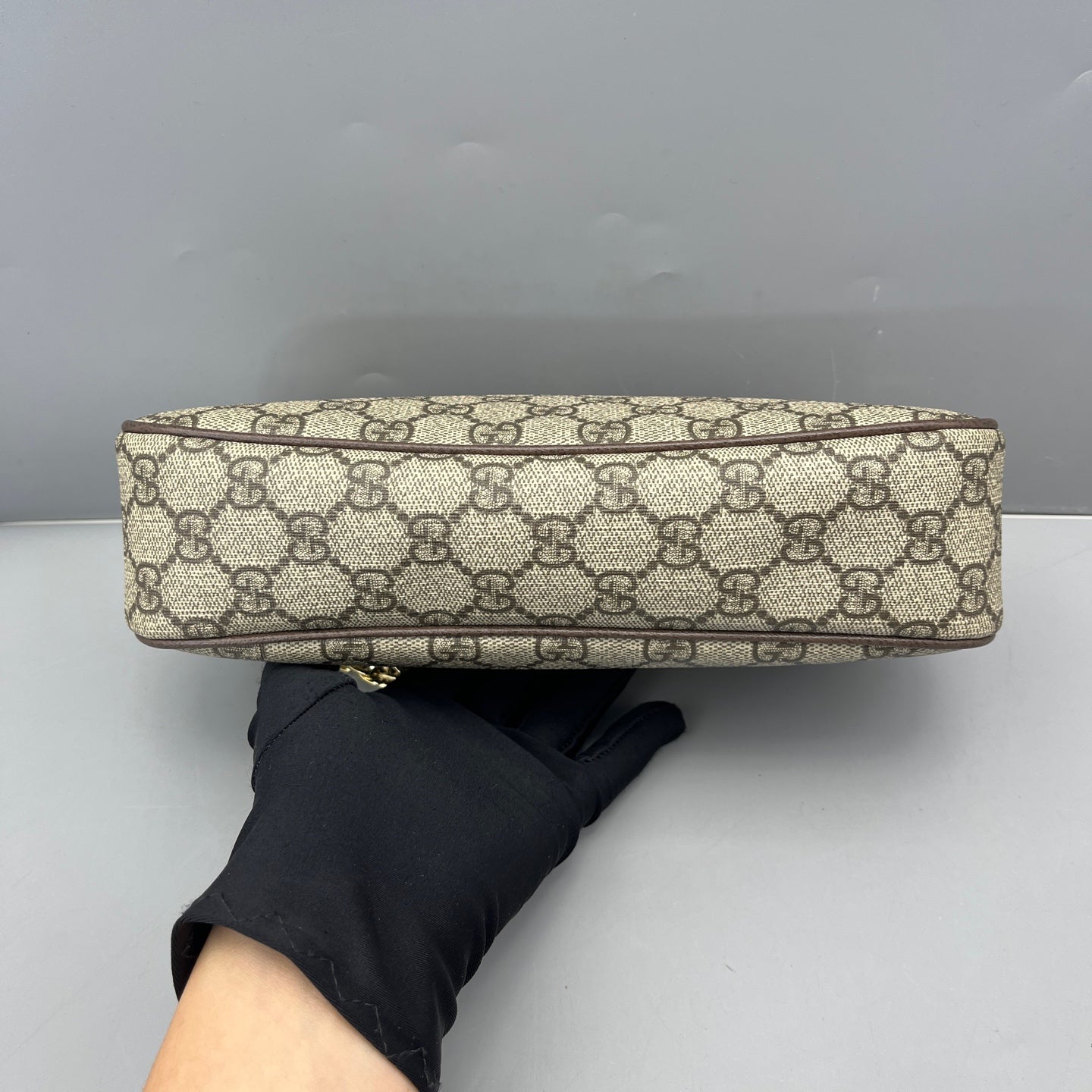 Gucci - Ophidia GG Mini Shoulder Bag - GG Supreme canvas with leather trim - Brown - (mini)