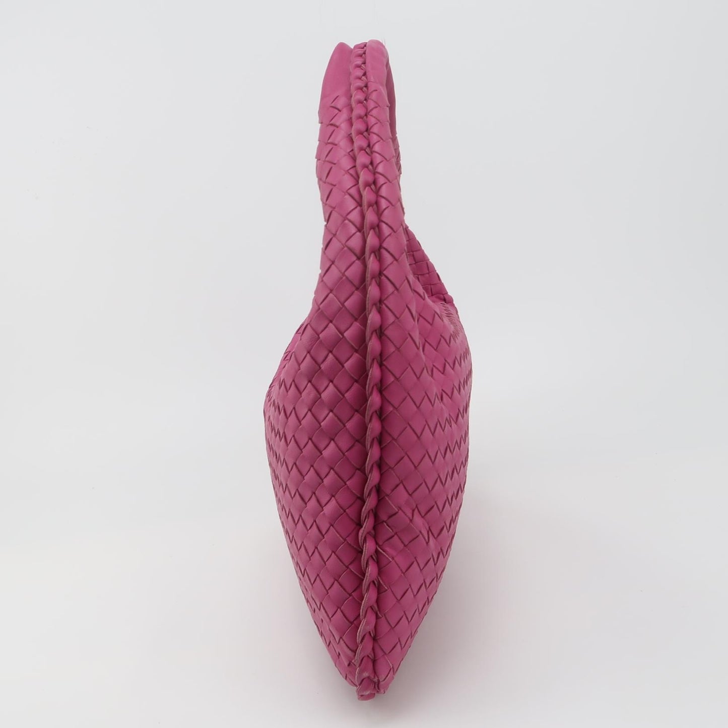 Bottega Veneta - Intrecciato Hobo Bag 367639-V0016 - Lambskin leather - Pink - (medium)
