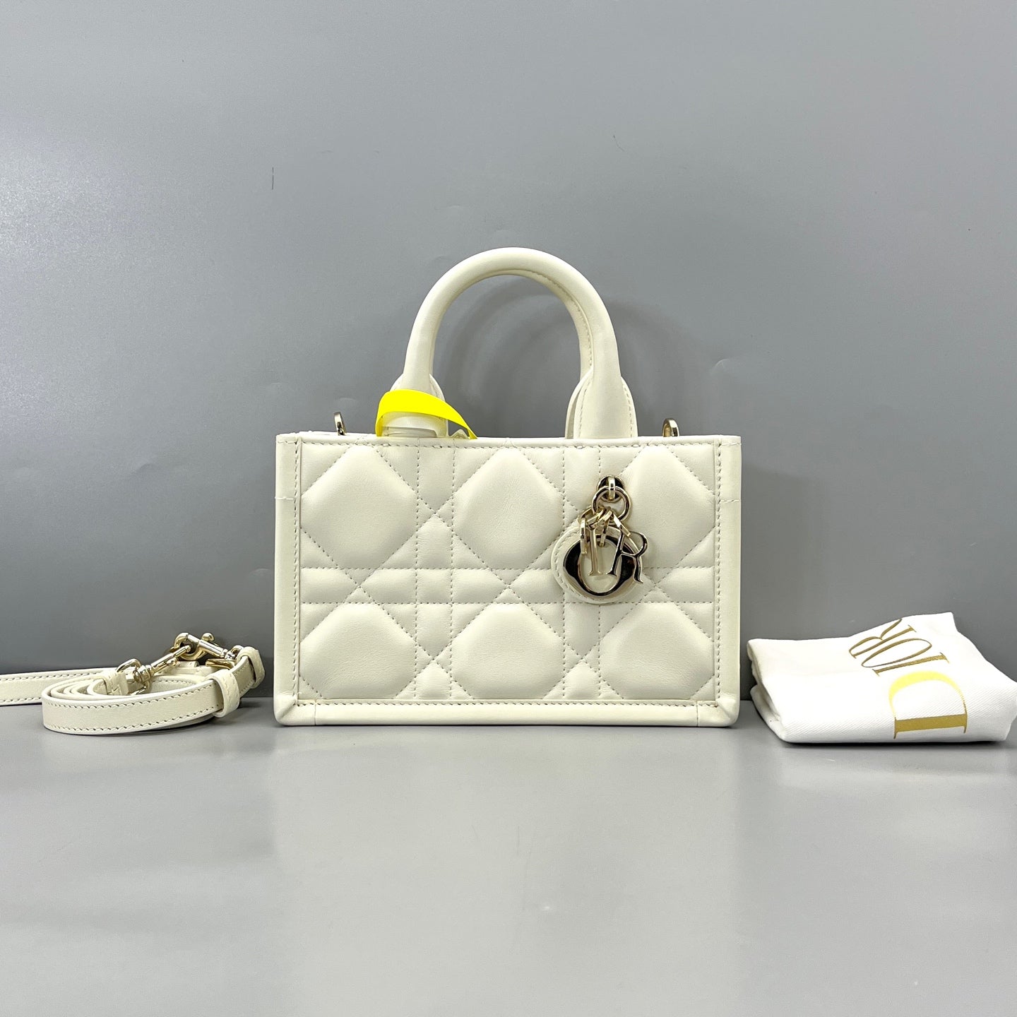 Dior - Lady Dior Mini - Leather - White - (mini)
