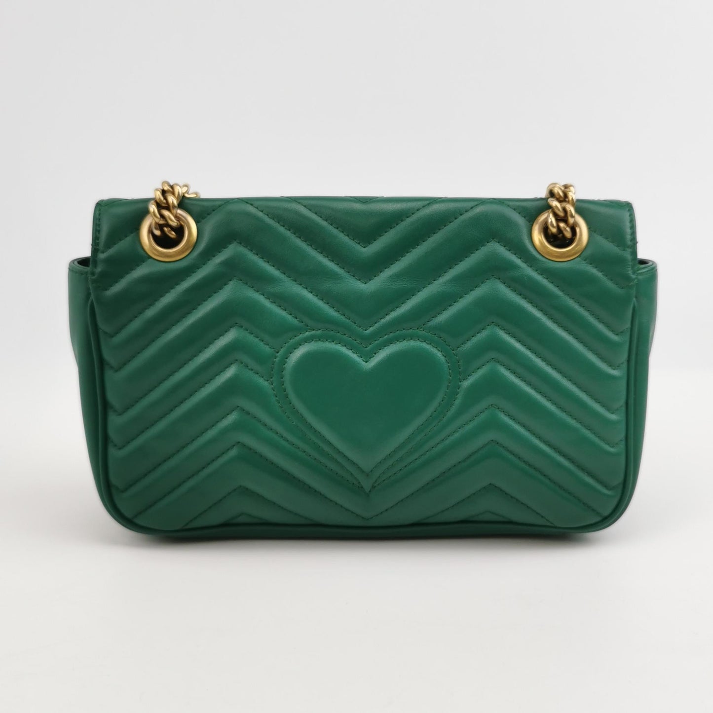 Gucci - GG Marmont Matelassé Small Shoulder Bag - Leather - Green - (small)