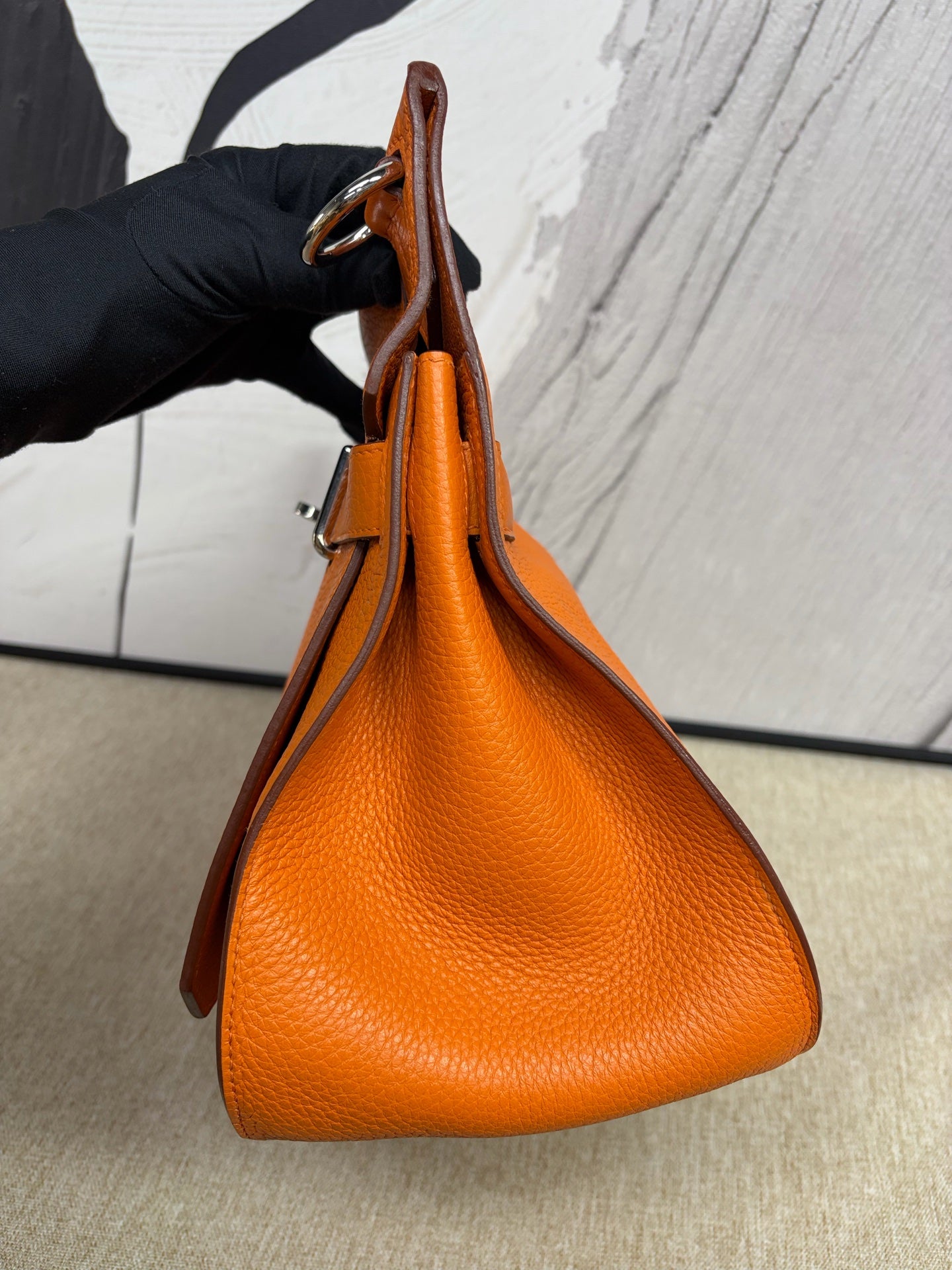 Hermès - Jypsiere 34 - Taurillon Clemence leather - Orange - (Large)