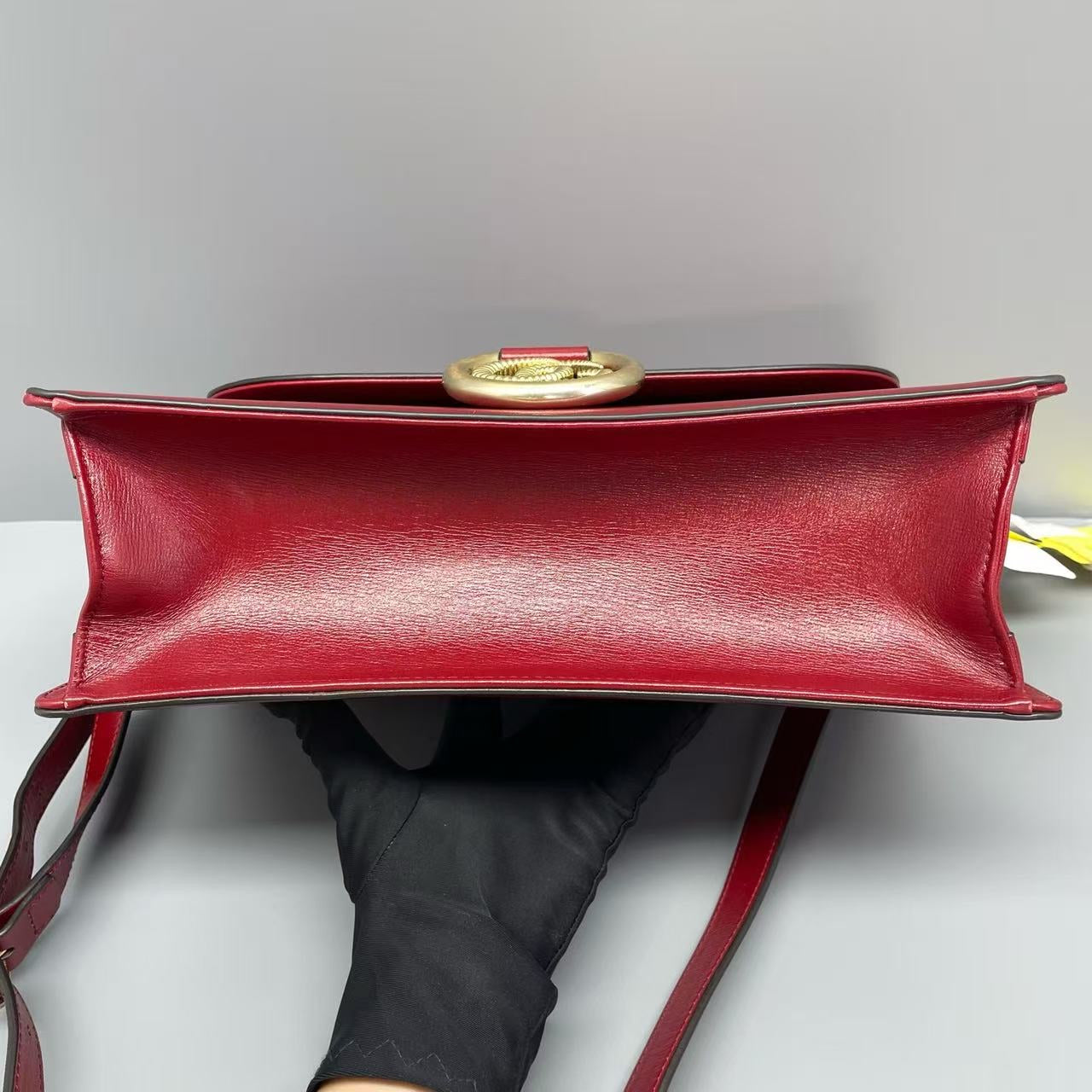 Gucci - Double G Messenger Bag - Leather - Red - (medium)