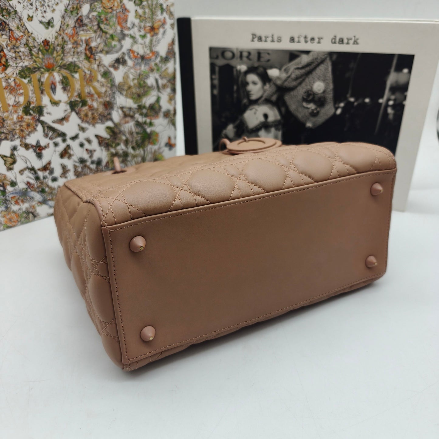 Dior - Lady Dior - Lambskin leather - Nude Pink - (Medium)