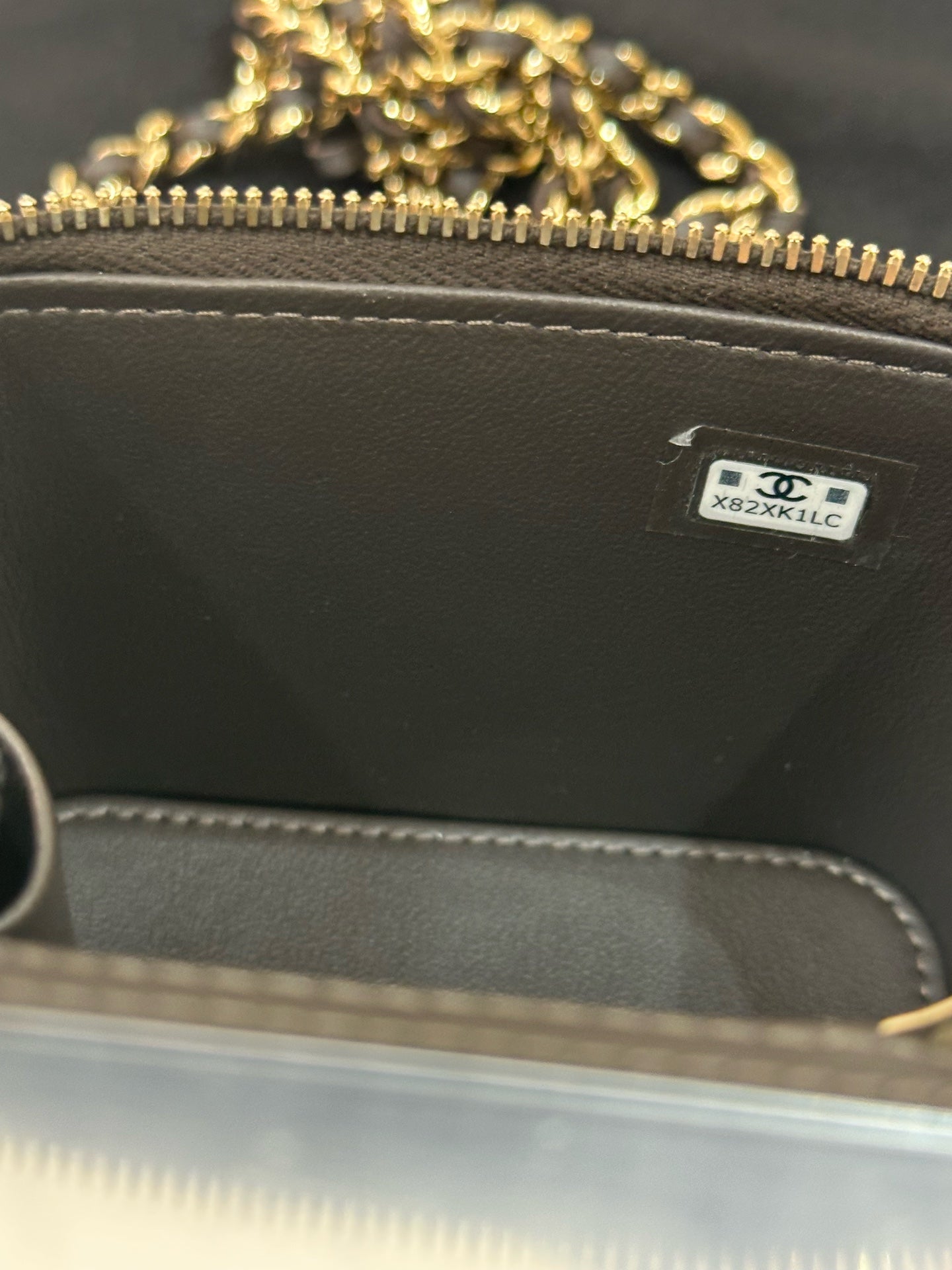 Chanel - Mini Vanity Case with Top Handle - Lambskin leather - Brown - (mini)