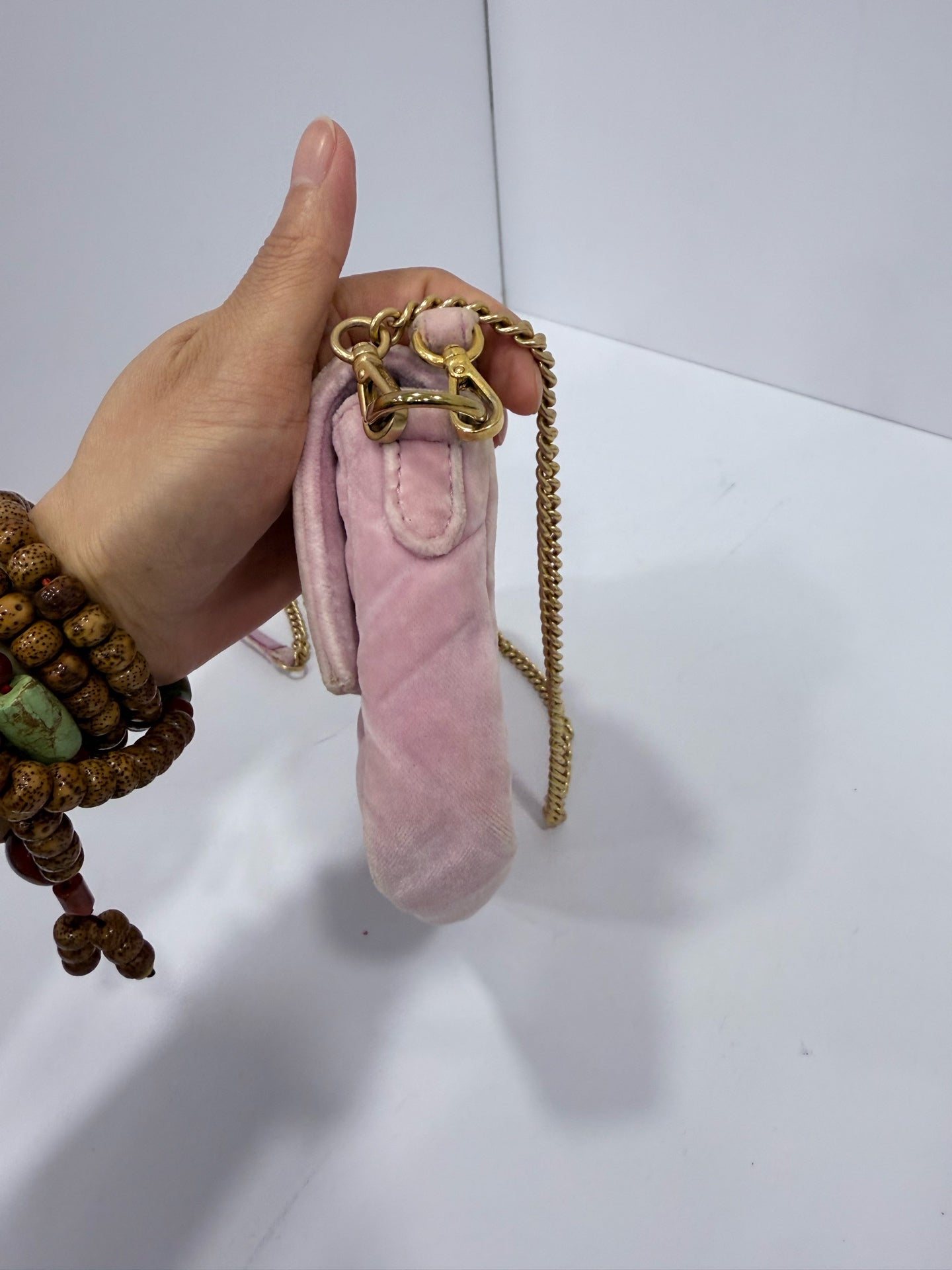 Fendi - Baguette - Velvet - Pink - (Mini)