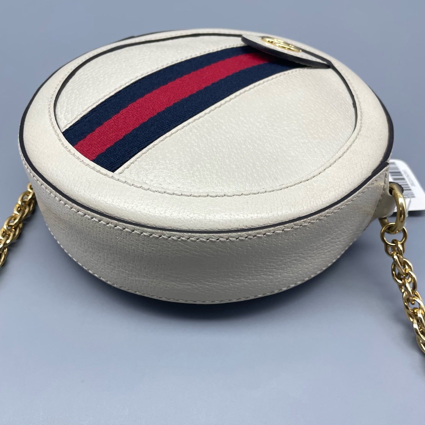 Gucci - Marmont Round Shoulder Bag - Grained leather - White - (mini)