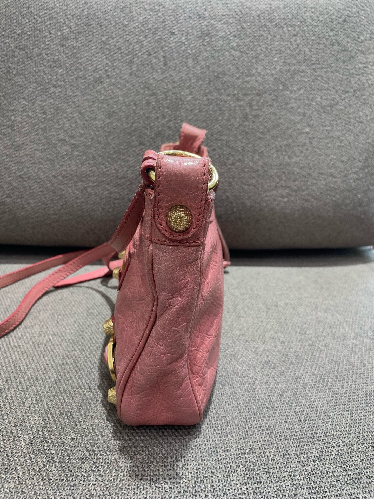 Balenciaga - City Mini - Distressed lambskin leather - Pink - (mini)