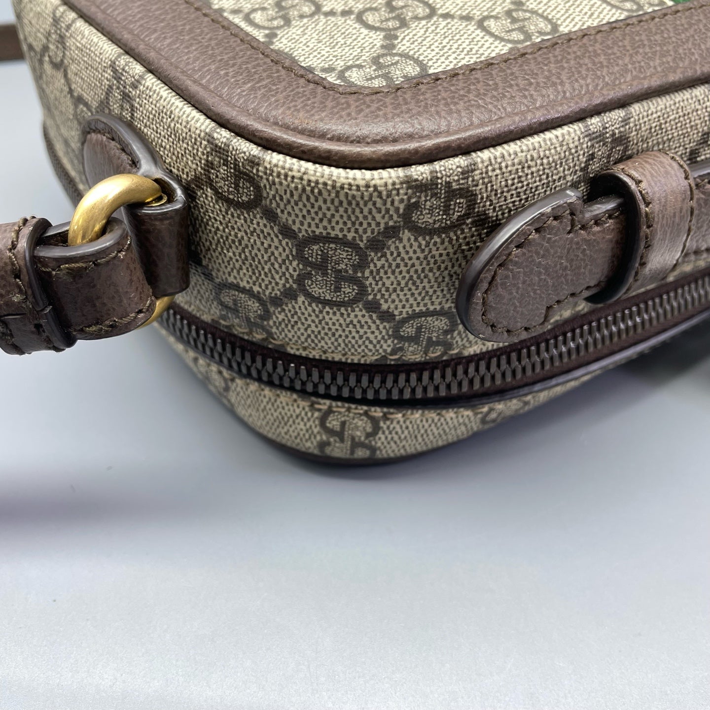 Gucci - Ophidia GG Supreme Camera Bag - GG Supreme canvas with leather trim - Beige and Brown - (Small)