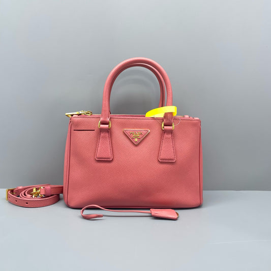 Prada - Galleria Mini Tote - Saffiano leather - Pink - (mini)