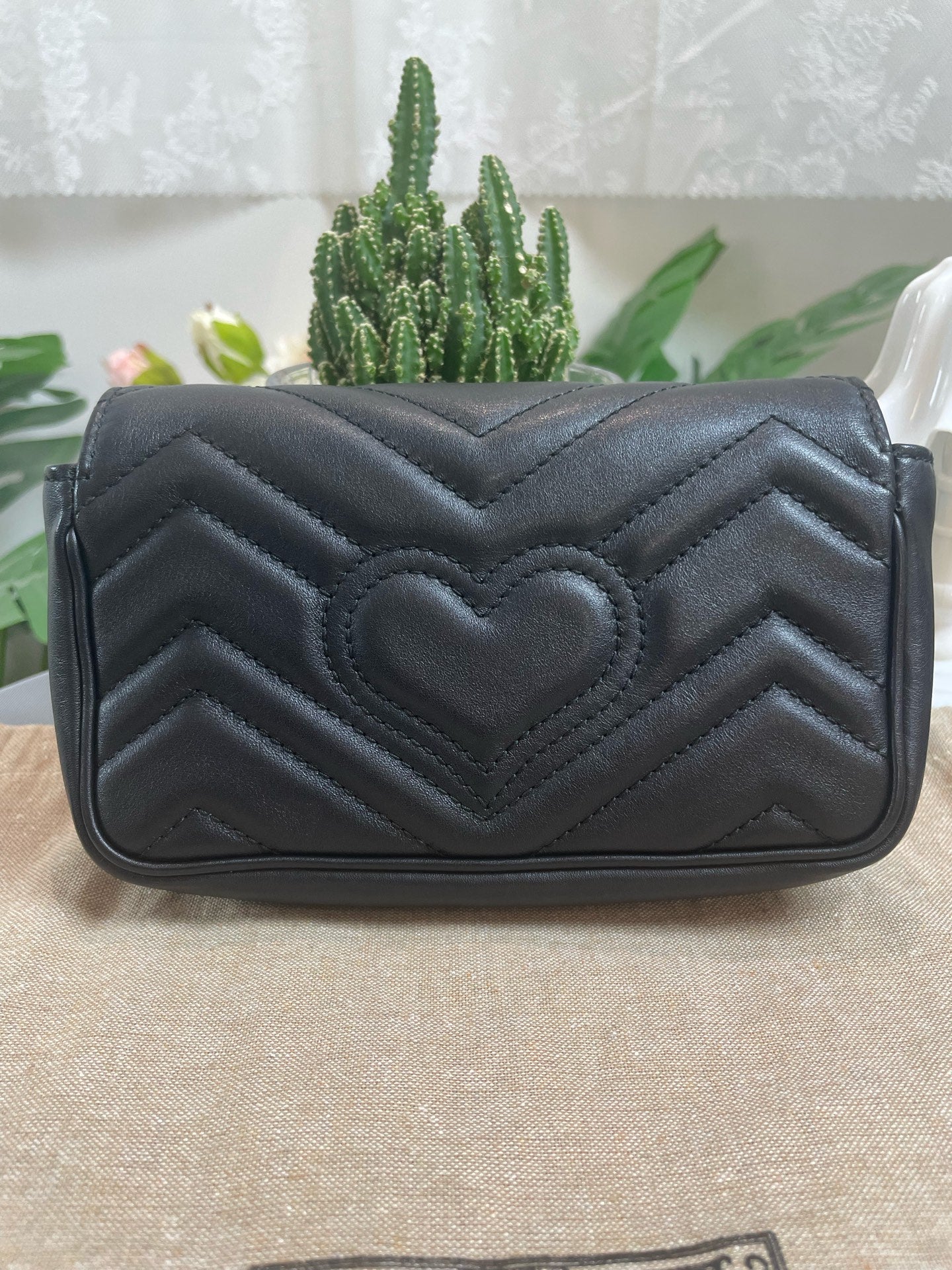 Gucci - Marmont Mini - Leather - Black - (mini)