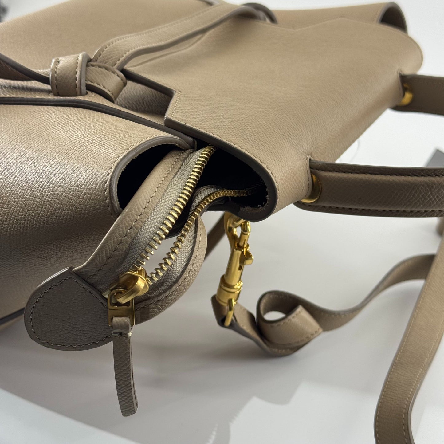 Celine - Belt Bag - Grained calfskin leather - Beige - (Small)